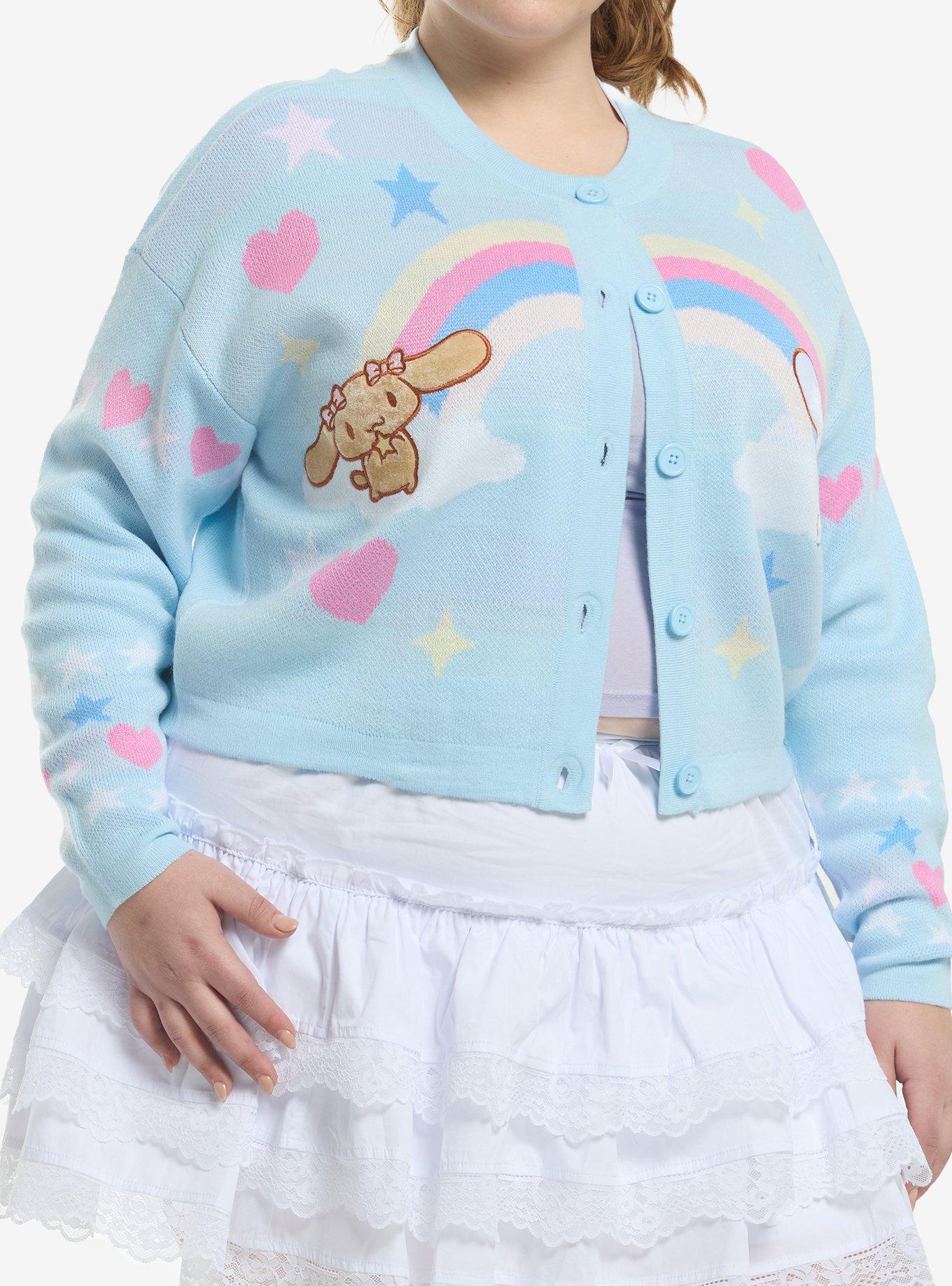 Cinnamoroll & Mocha Pastel Girls Cardigan Plus Size, , hi-res