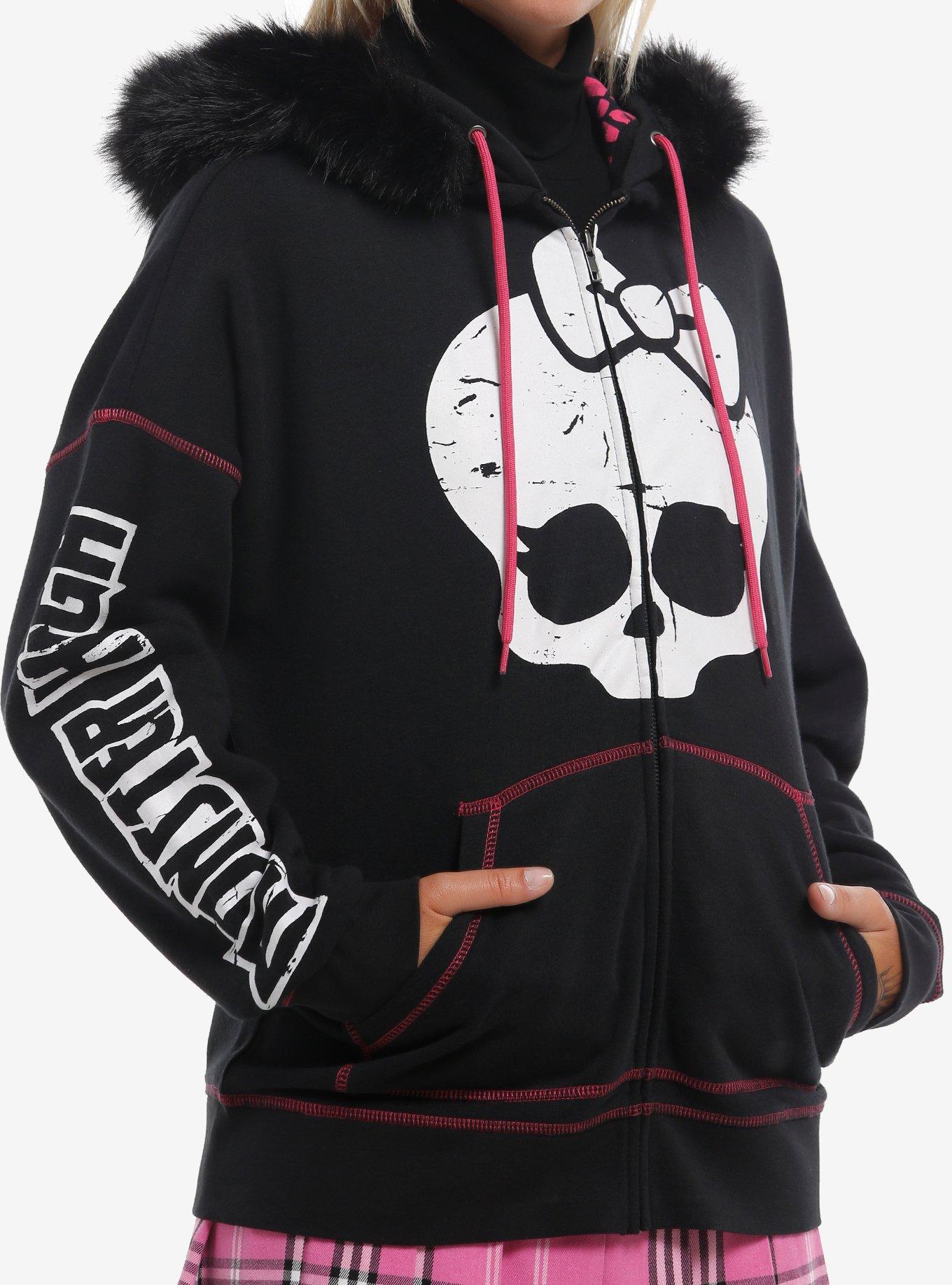 Monster High Fur Trim Girls Hoodie, , hi-res