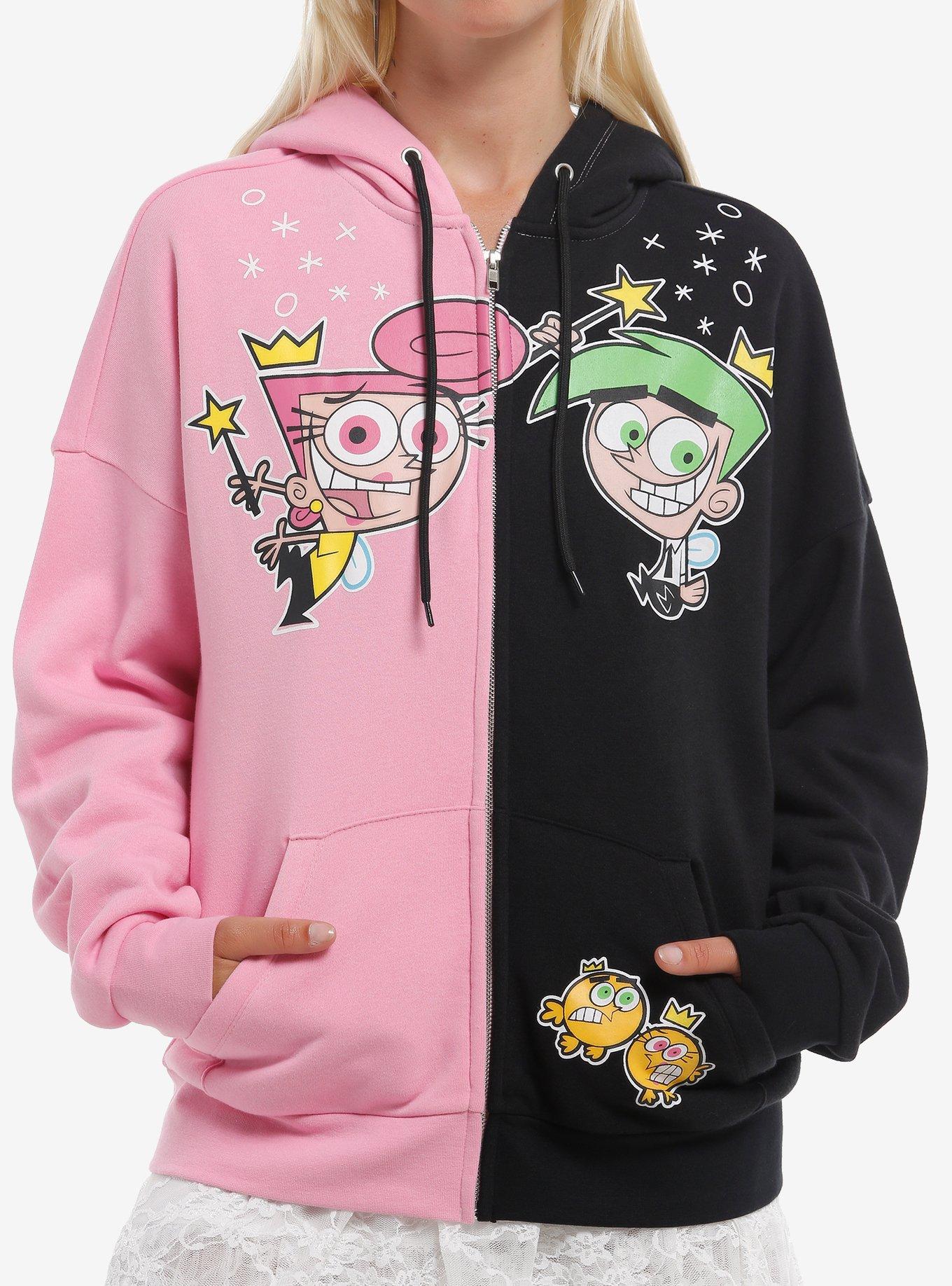 The Fairly OddParents Cosmo & Wanda Split Hoodie, , hi-res