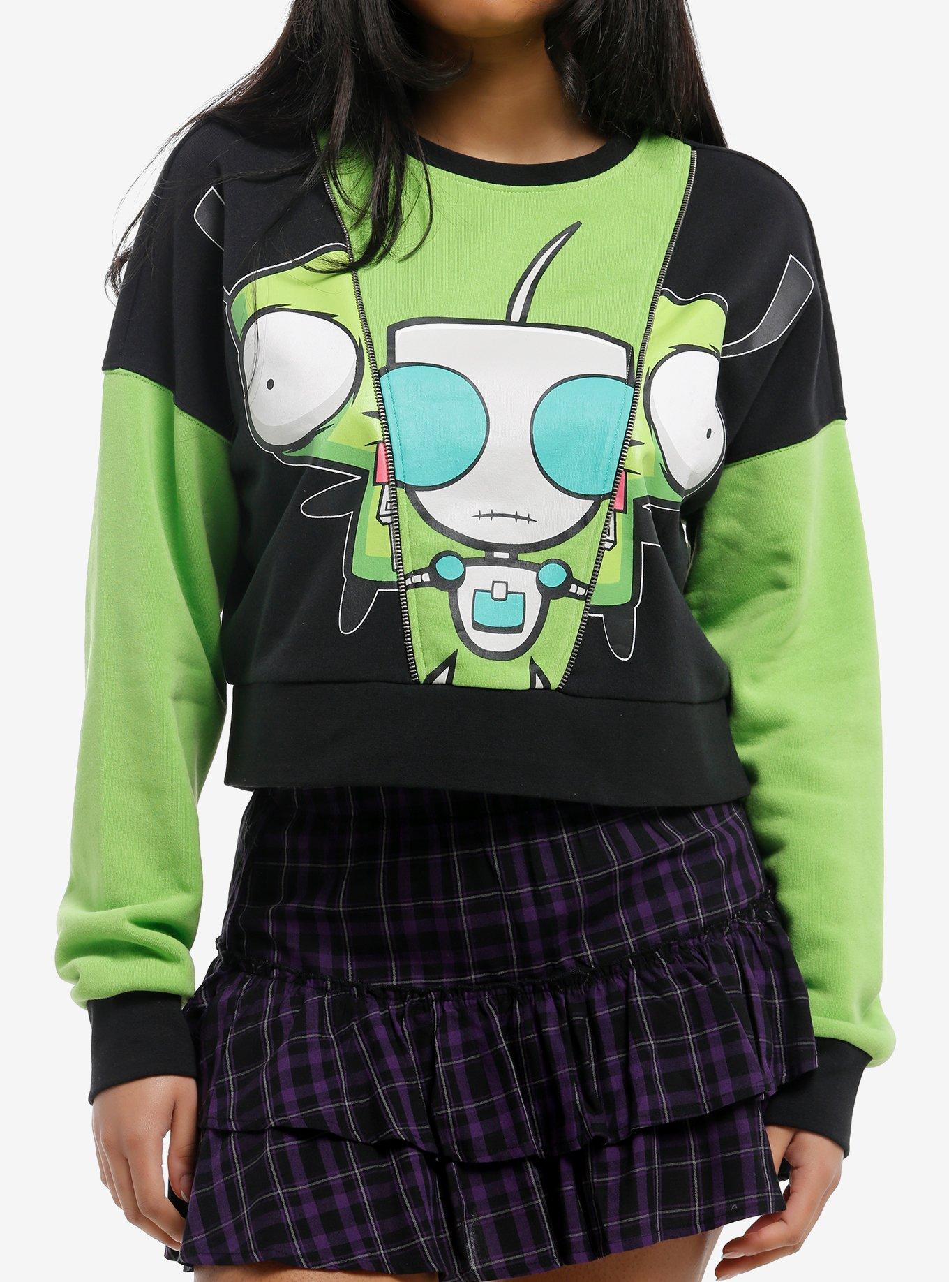 Invader Zim GIR Split Girls Sweatshirt