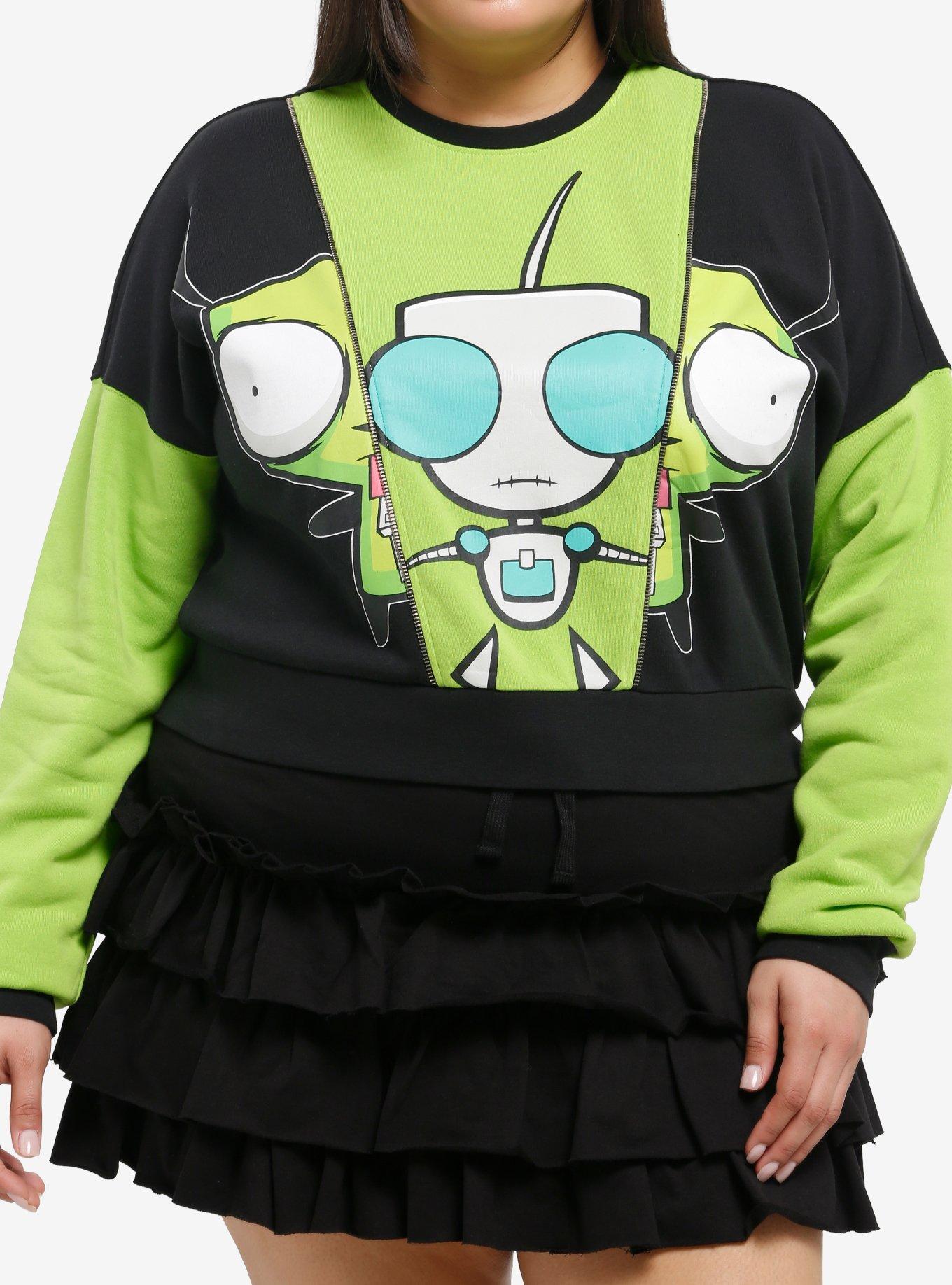Invader Zim GIR Split Girls Sweatshirt Plus Size, , hi-res