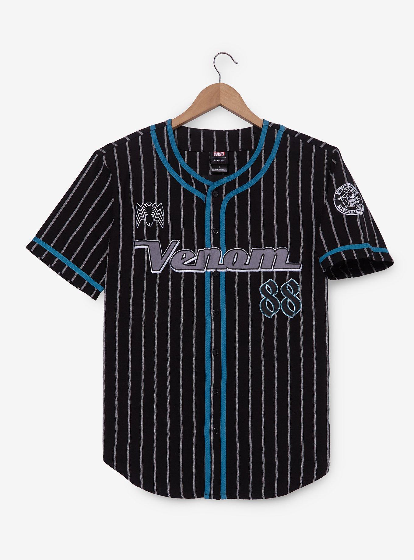 Marvel Venom Striped Baseball Jersey - BoxLunch Exclusive, , hi-res