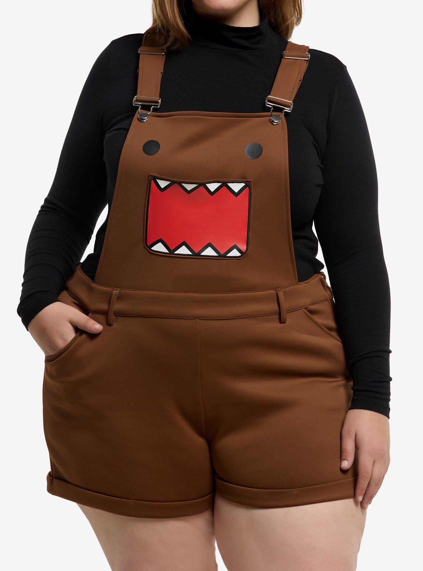 Domo Face Shortalls Plus Size, , hi-res