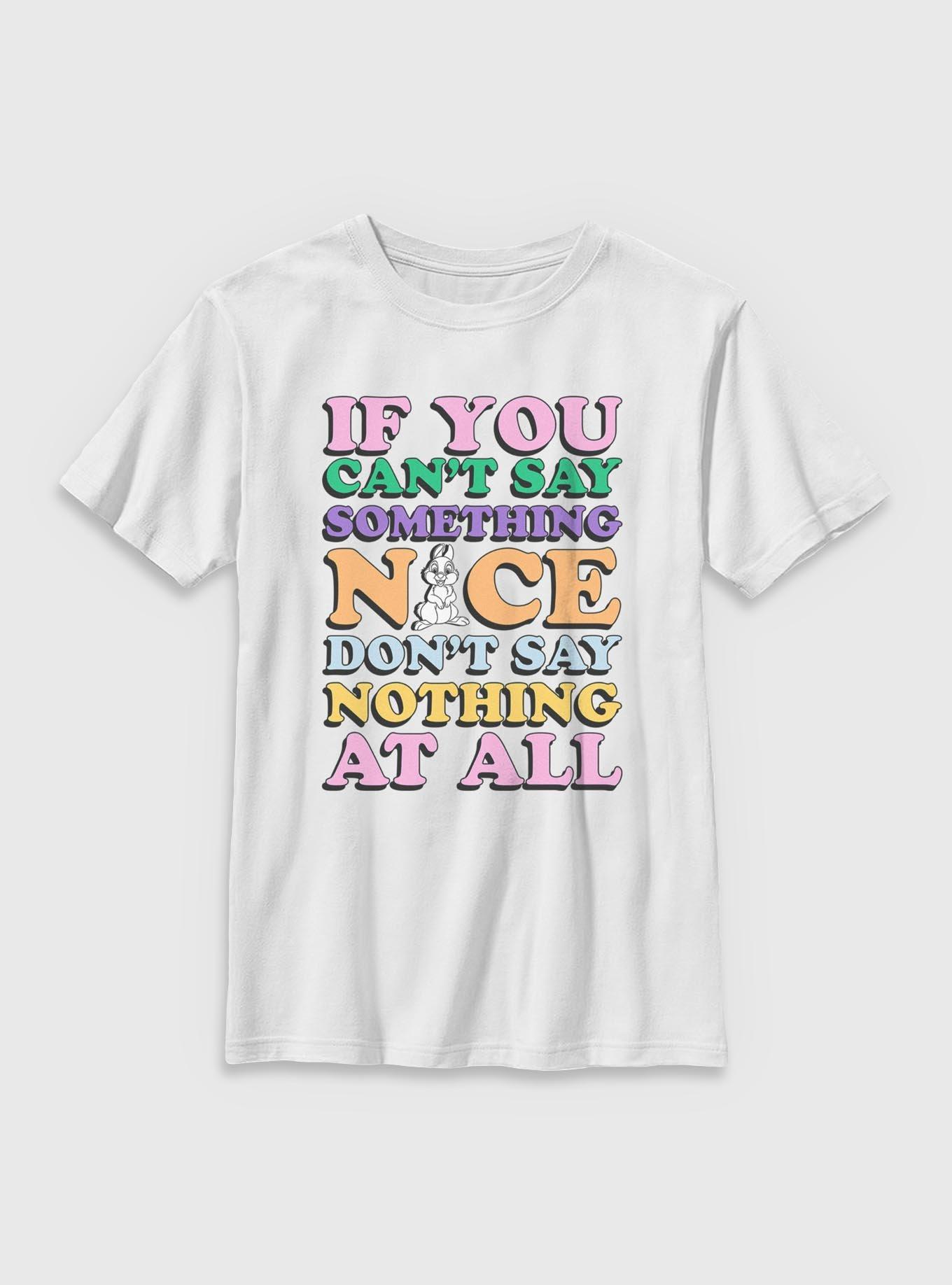 Disney Bambi Thumper Don't Say Nothing At All Youth T-Shirt, , hi-res