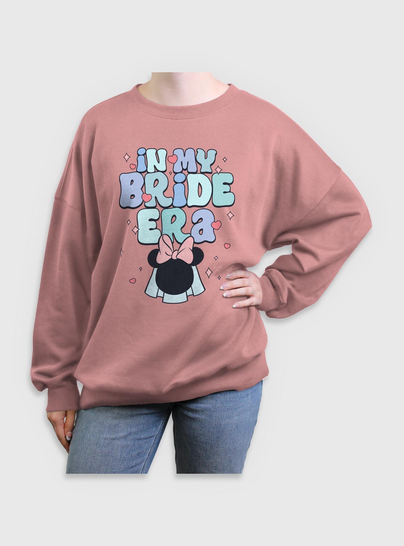 Disney Minnie Mouse My Bride Era Womens Oversized Sweatshirt