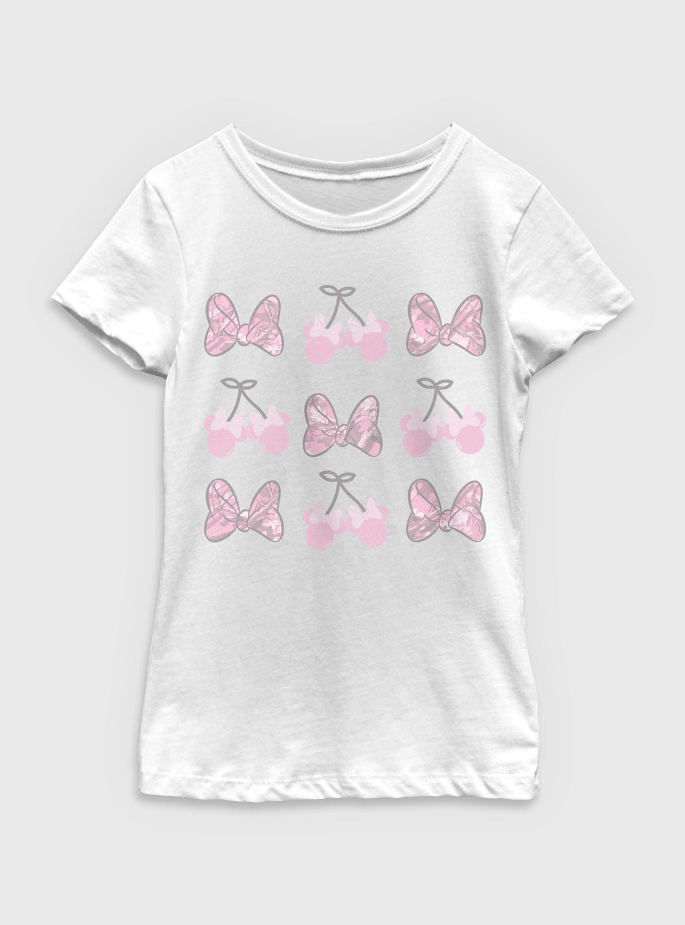 Disney Minnie Mouse Bow Camo Youth Girls T-Shirt, , hi-res