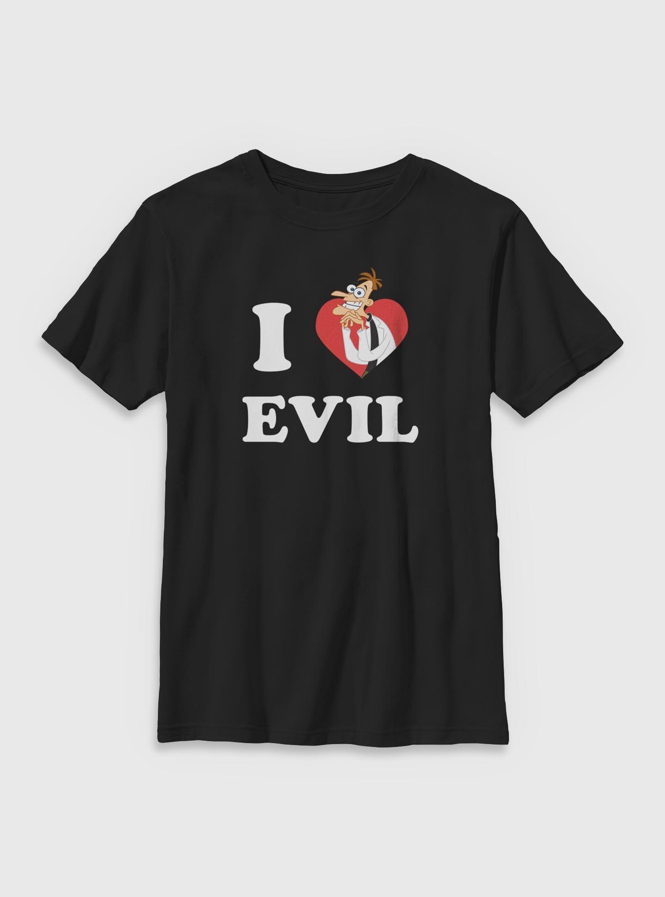 Disney Phineas and Ferb Heart Evil Youth T-Shirt, , hi-res