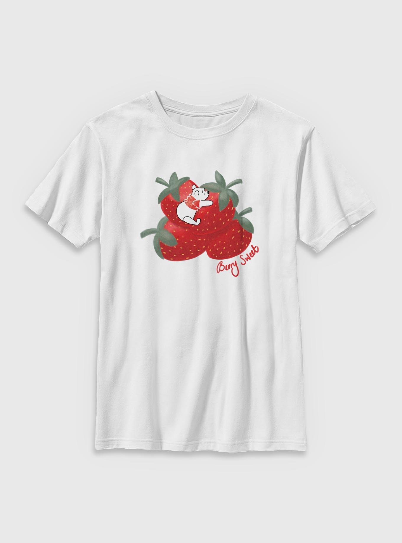Disney Winnie The Pooh Strawberries Pooh Youth T-Shirt