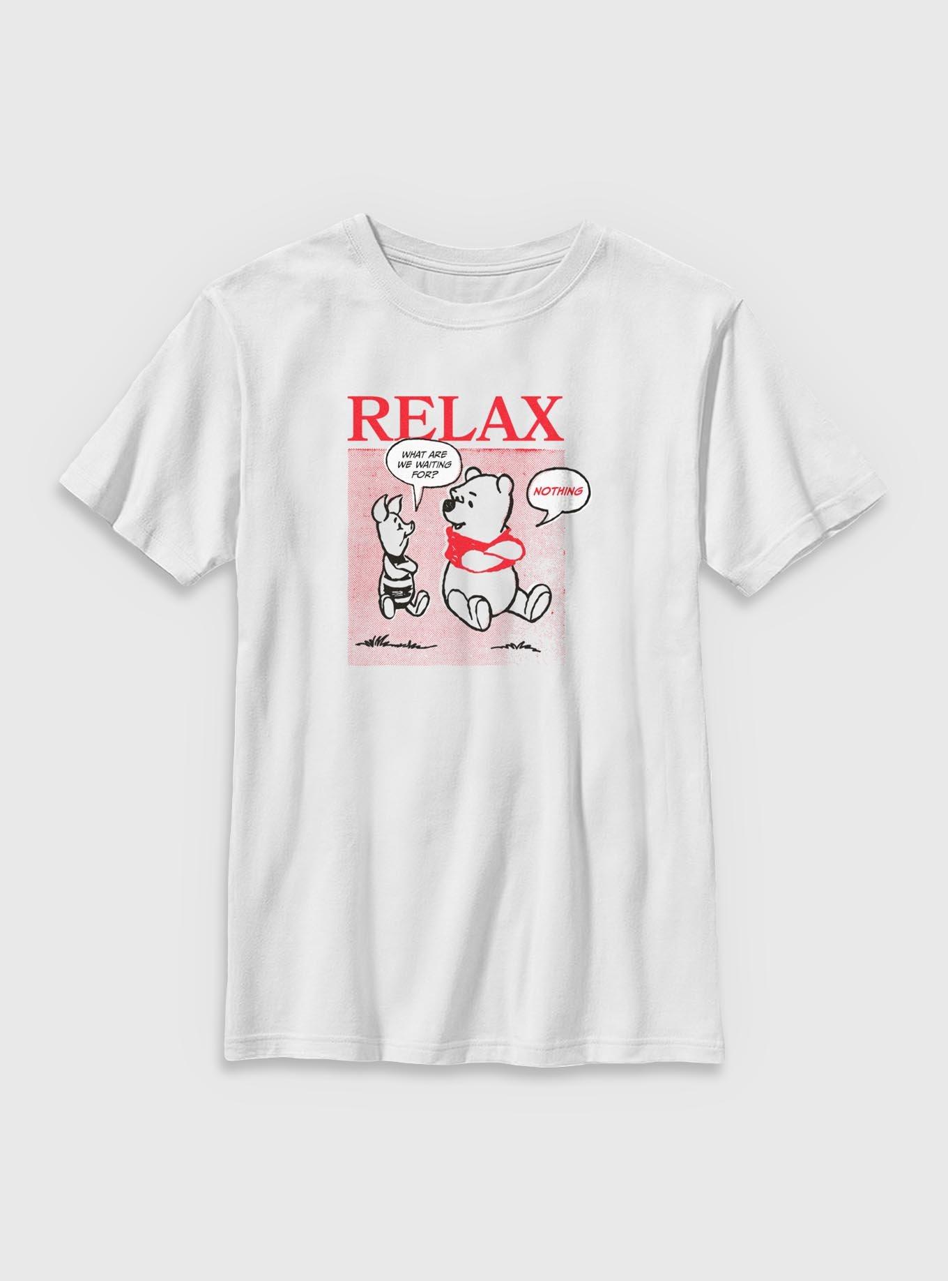 Disney Winnie The Pooh & Piglet Relax Youth T-Shirt, , hi-res