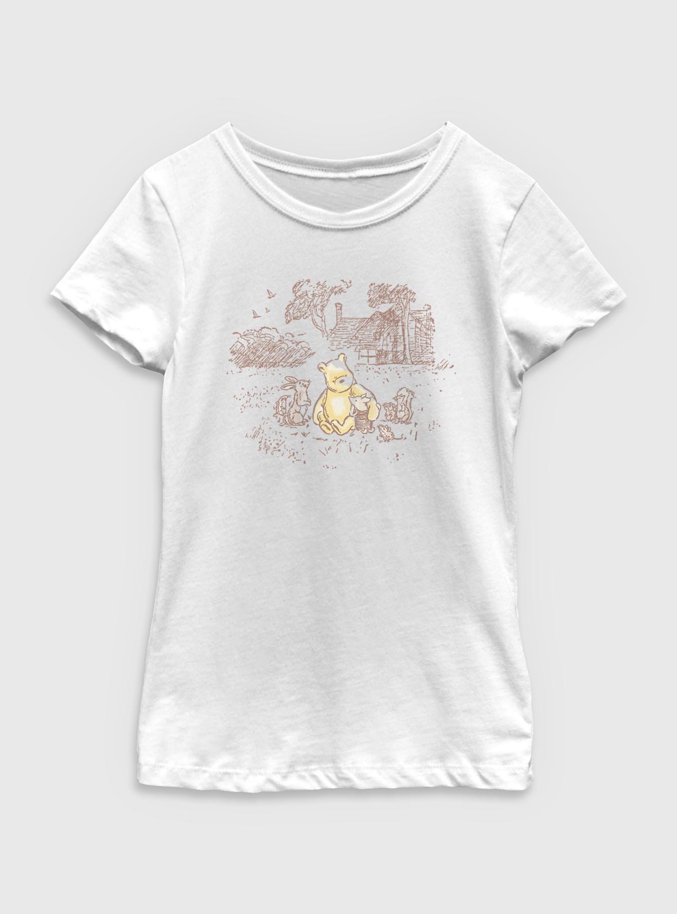 Disney Winnie The Pooh Friends Together Youth Girls T-Shirt, , hi-res