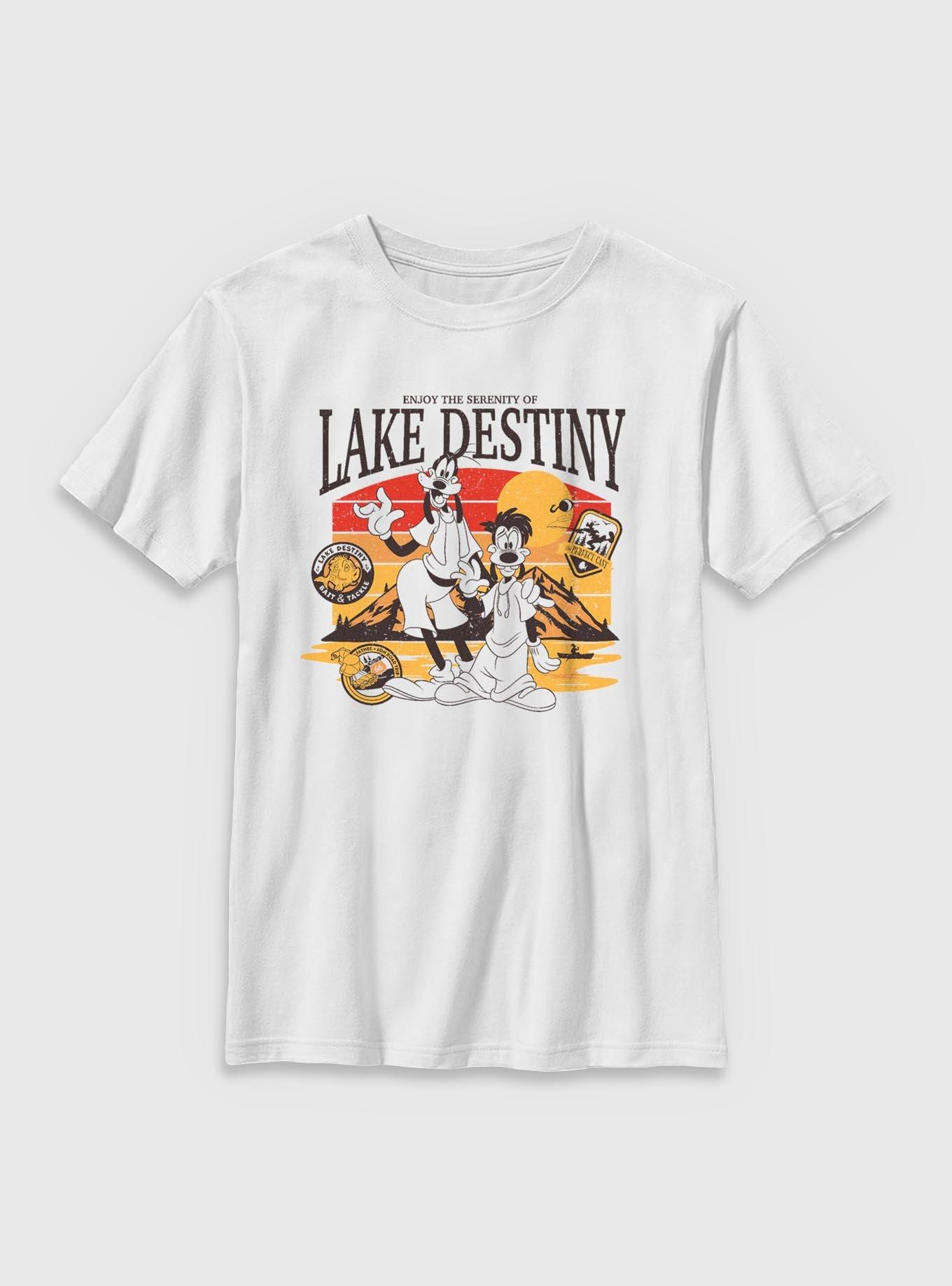 Disney Goofy Serenity Of Lake Destiny Youth T-Shirt, WHITE, hi-res