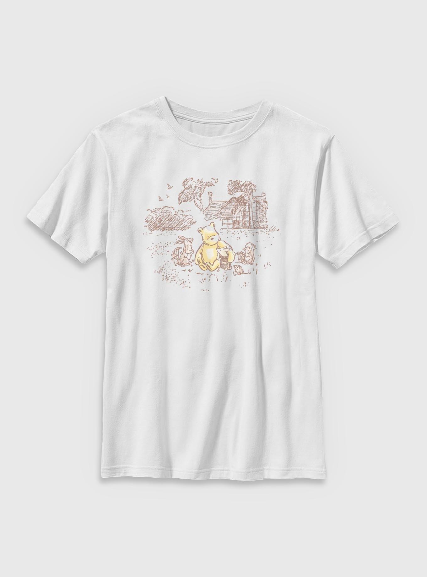 Disney Winnie The Pooh Friends Together Youth T-Shirt, , hi-res