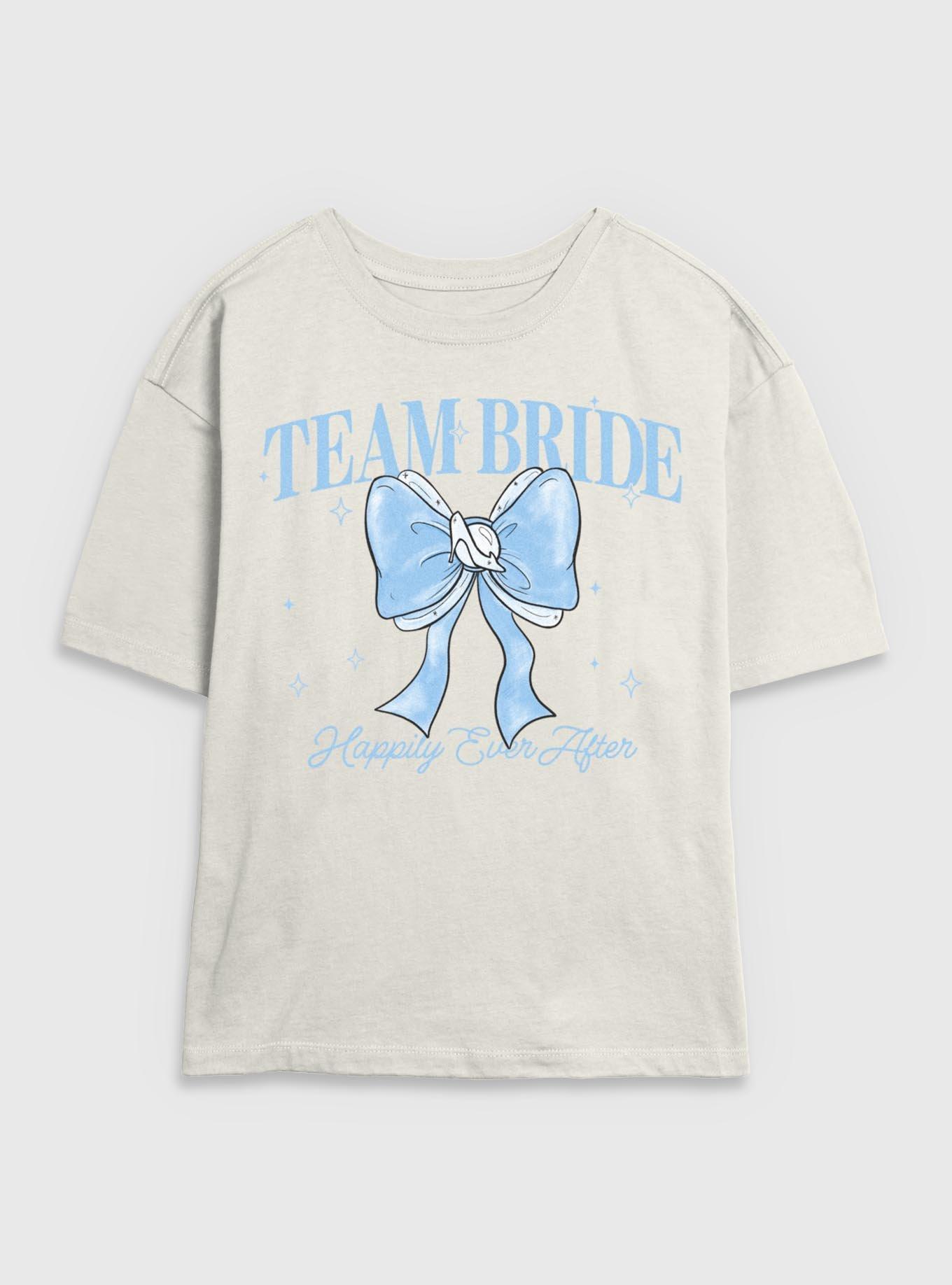 Disney Cinderella Team Bride Bow Womens Skimmer T-Shirt, , hi-res