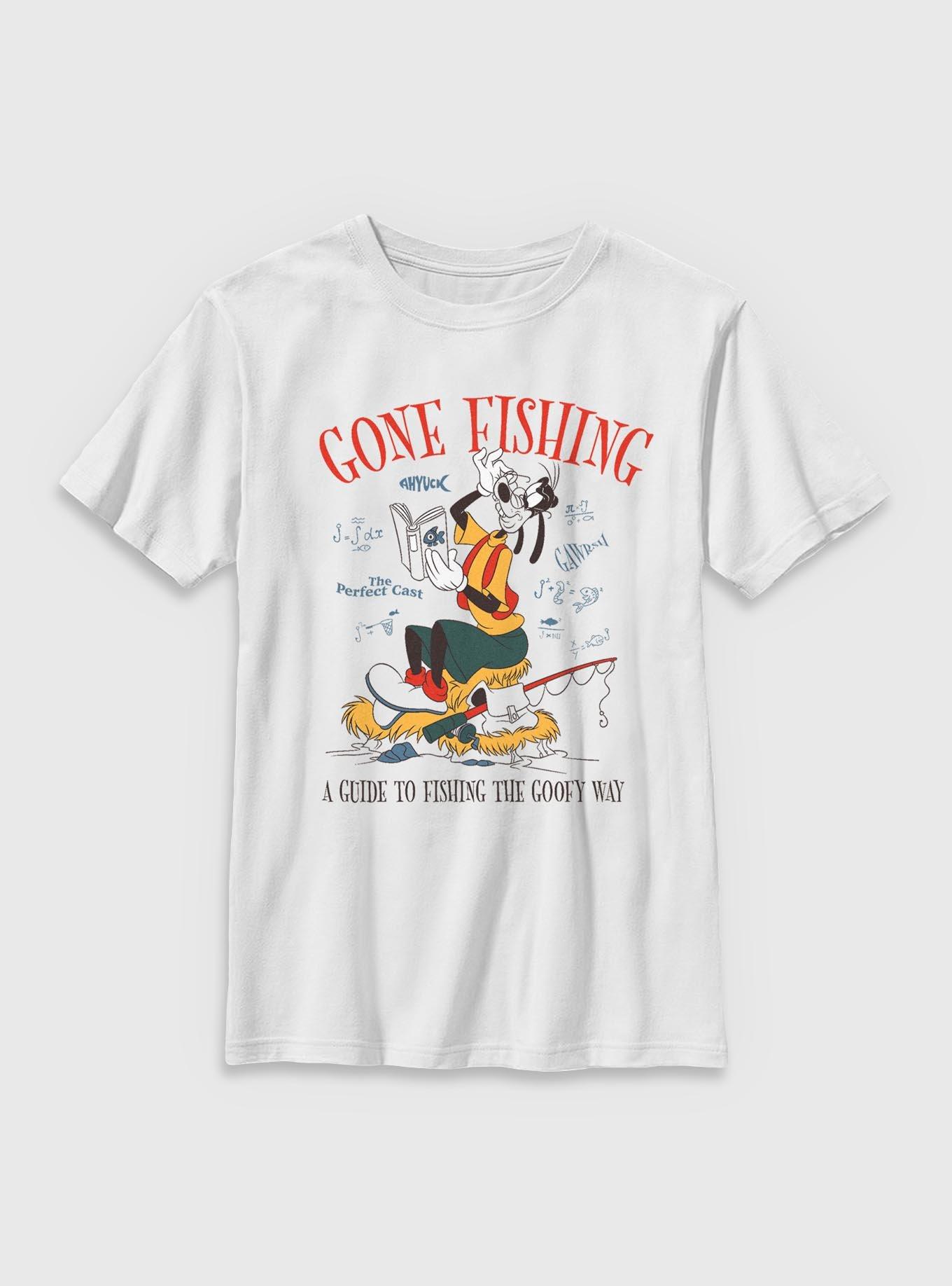 Disney Goofy Gone Fishing A Guide Youth T-Shirt, , hi-res