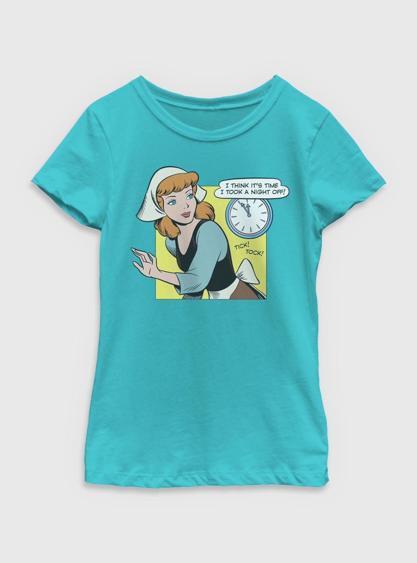 Disney Cinderella Took A Night Off Youth Girls T-Shirt, , hi-res