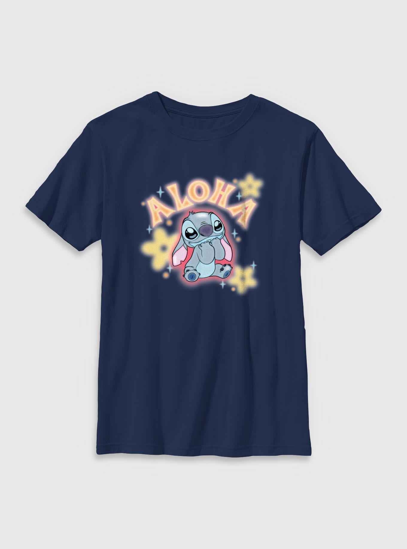 Disney Lilo & Stitch Cute Aloha Stitch Youth T-Shirt, , hi-res