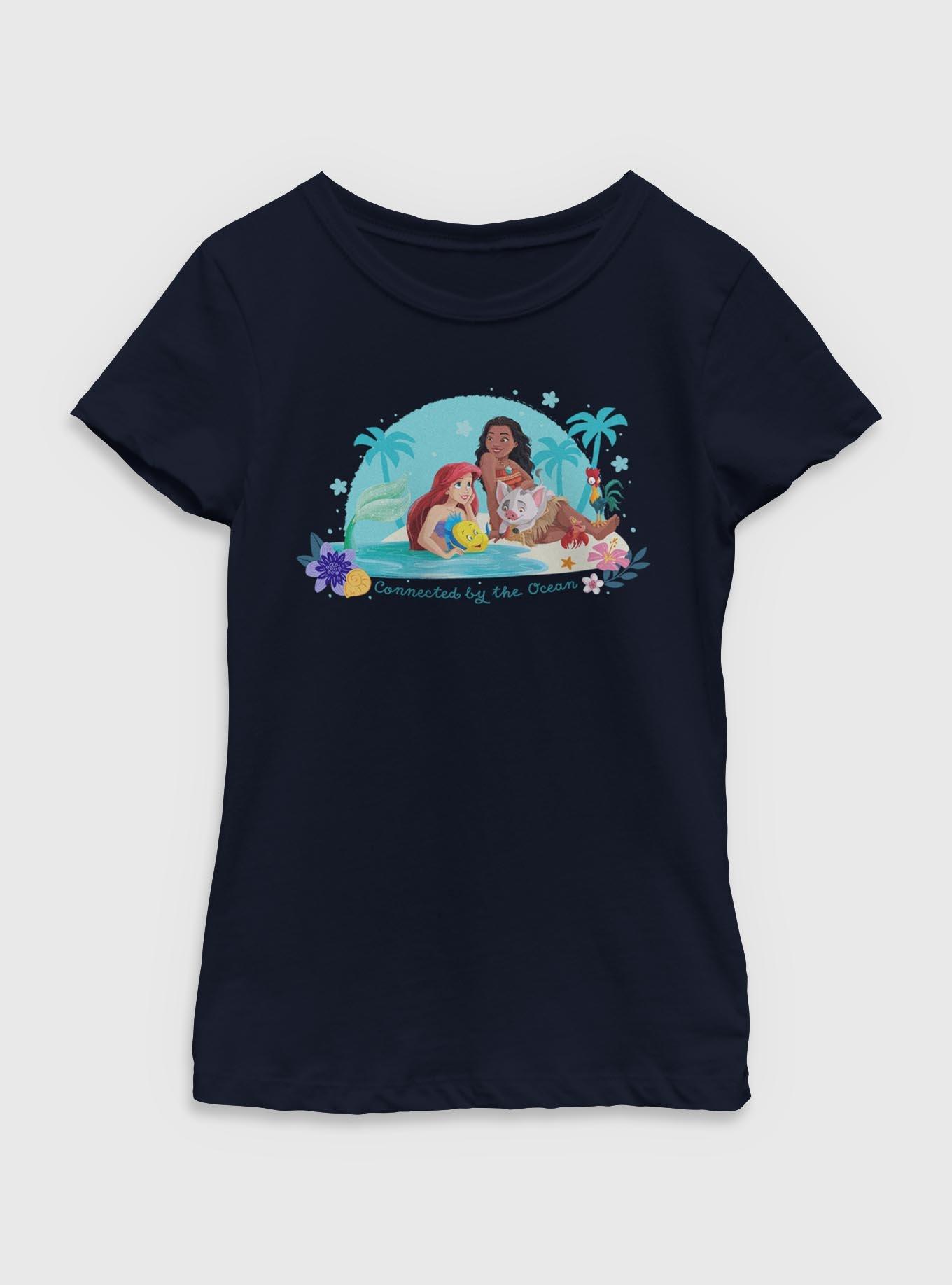 Disney Princesses Connected By Te Ocean Youth Girls T-Shirt, , hi-res