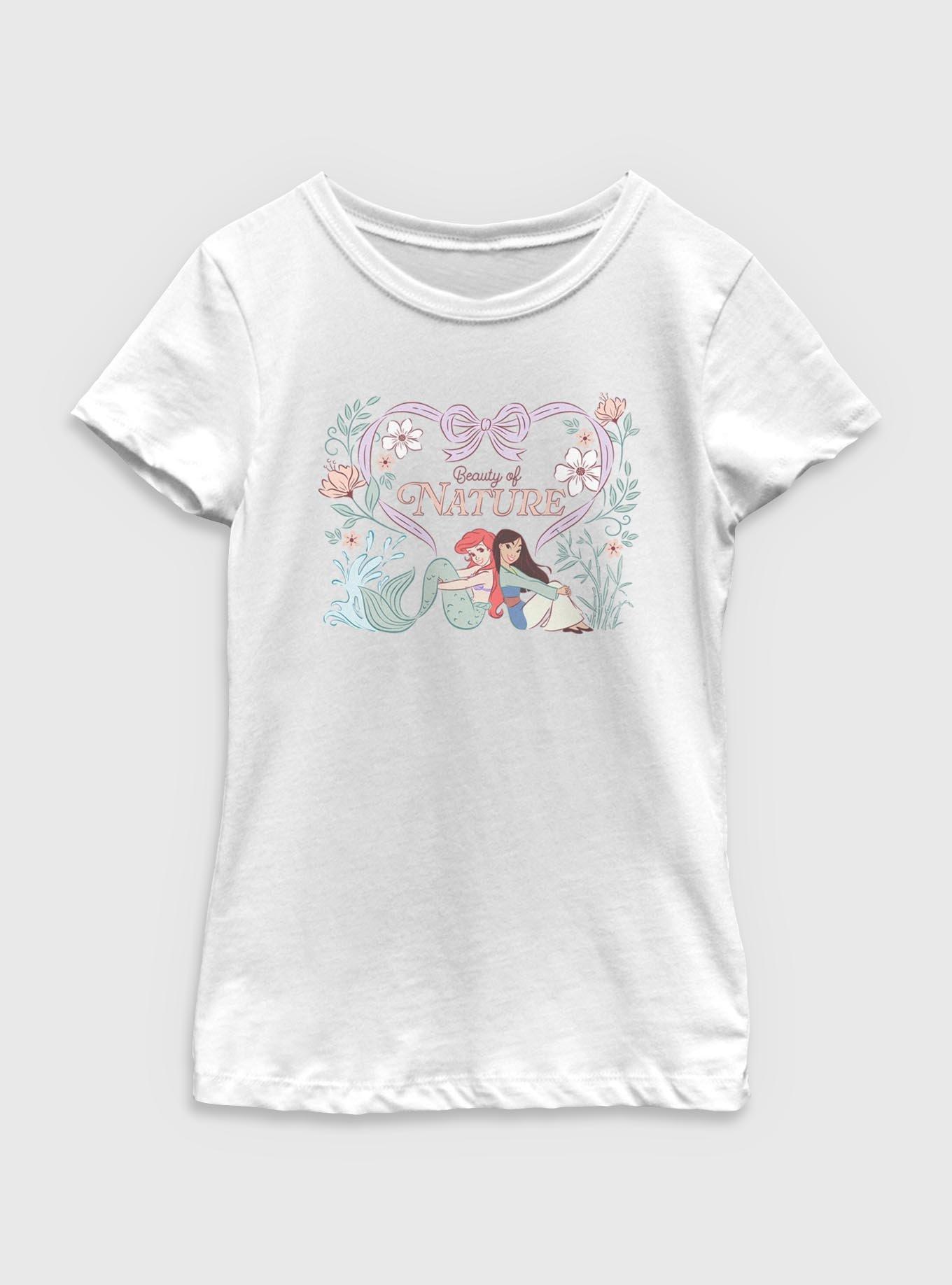 Disney Princesses Beauty Of Nature Youth Girls T-Shirt, , hi-res