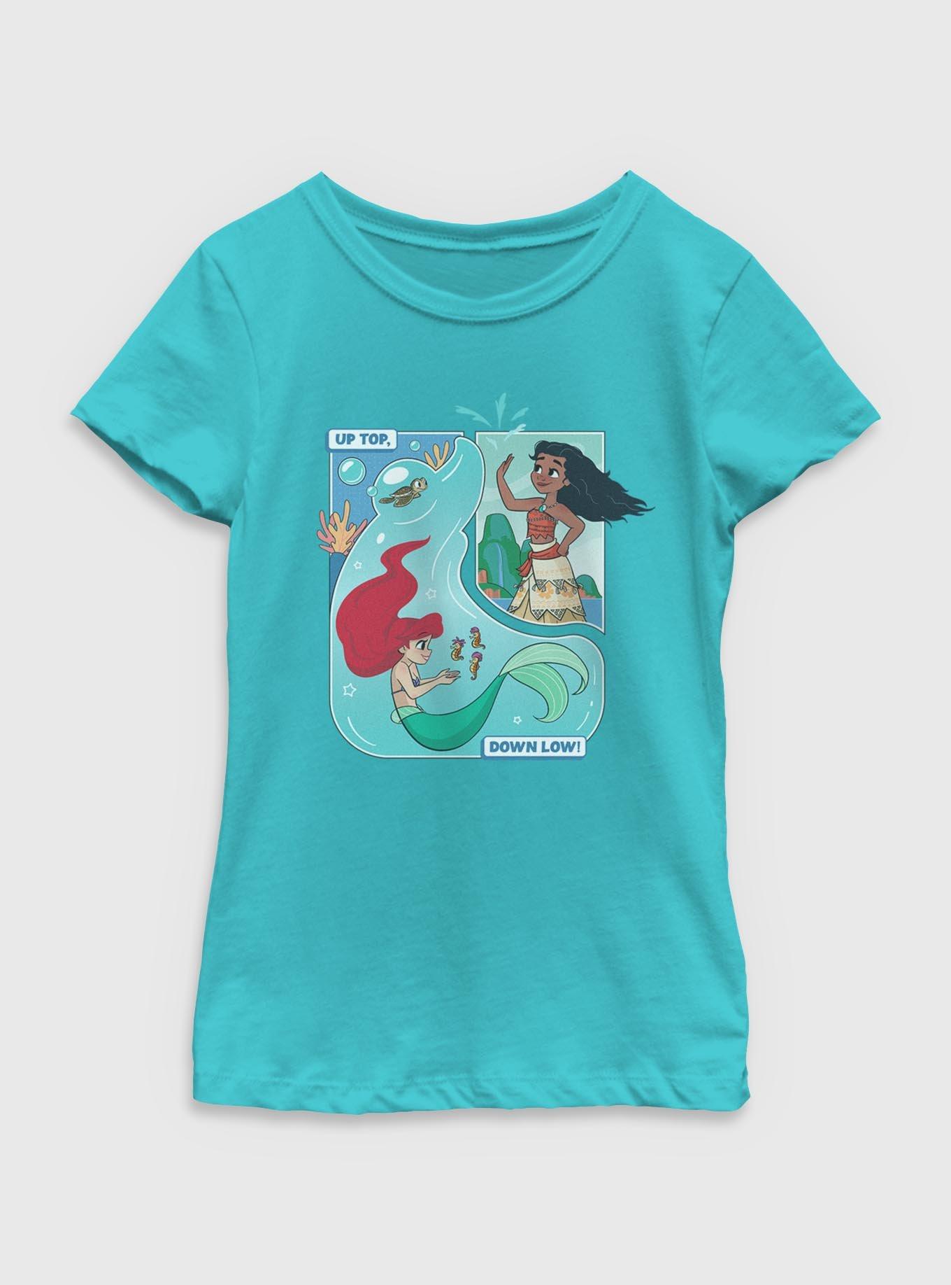 Disney Princesses Up Top Down Low Youth Girls T-Shirt, , hi-res