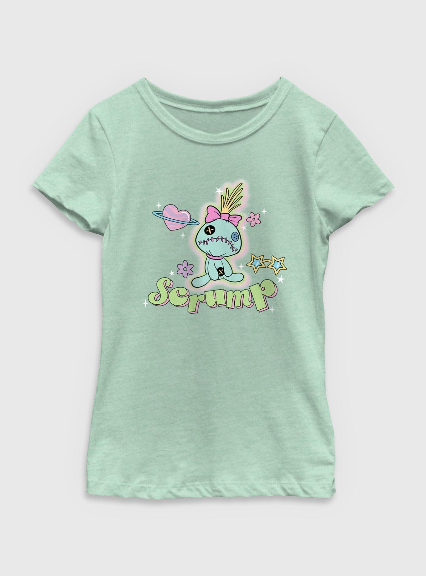 Disney Lilo & Stitch Scrump Stars Youth Girls T-Shirt, MINT, hi-res