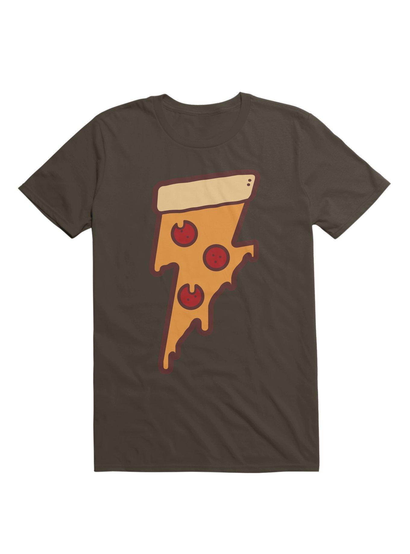 Lightning Fast Pizza Slice T-Shirt, , hi-res