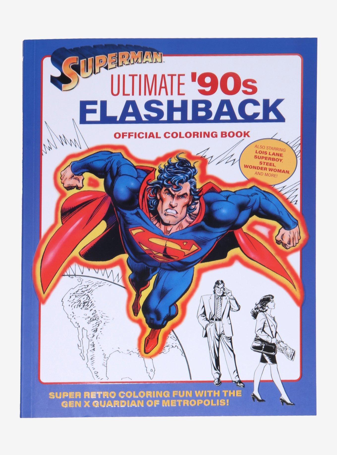 DC Comics Superman Ultimate '90s Flashback Coloring Book, , hi-res