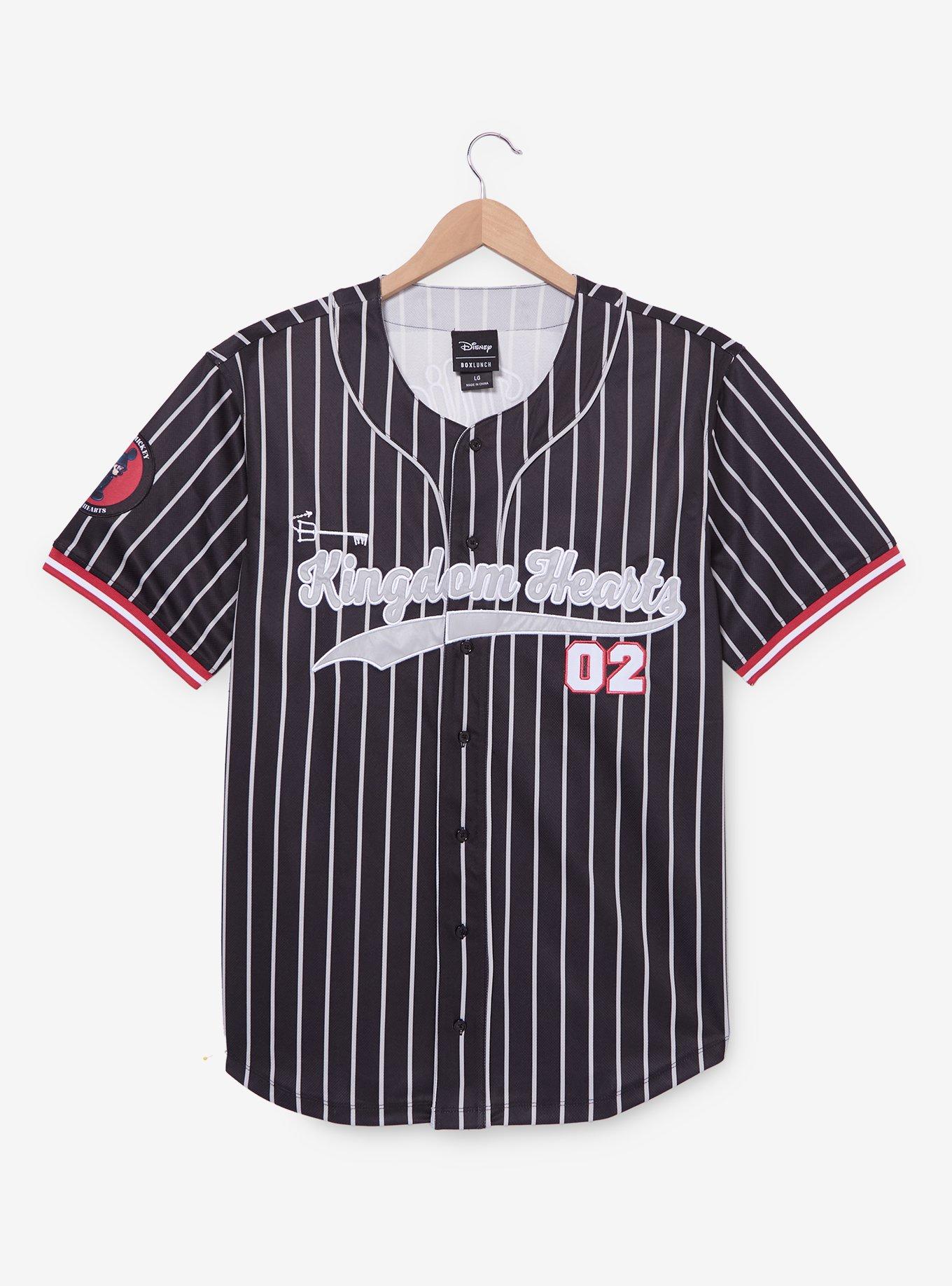 Disney Kingdom Hearts King Mickey Striped Baseball Jersey - BoxLunch Exclusive, , hi-res