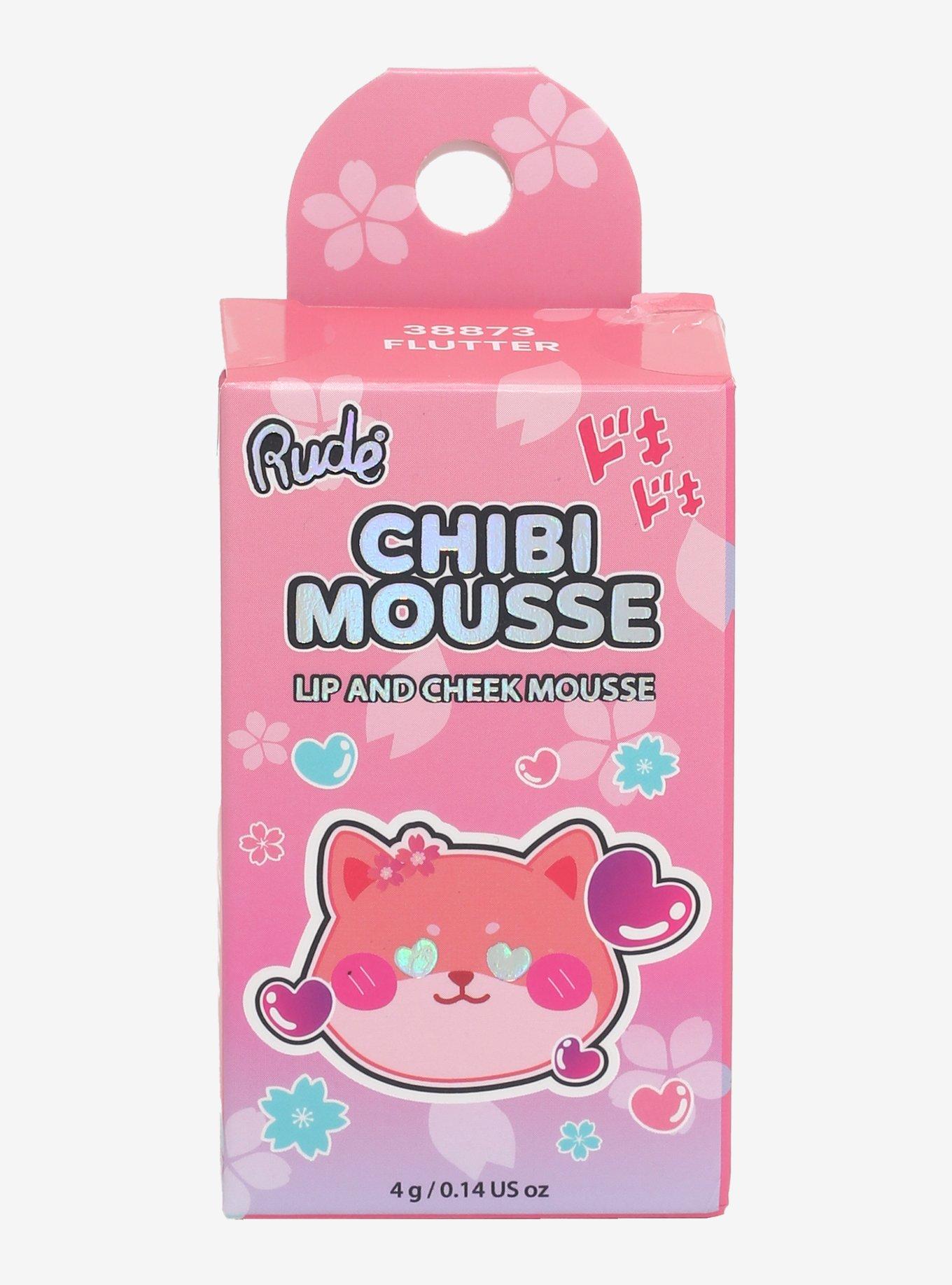 Rude Cosmetics Flutter Chibi Mousse Lip & Cheek Mousse, , hi-res