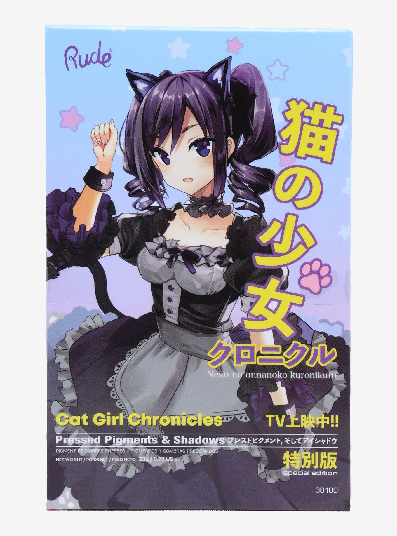 Rude Cosmetics Manga Collection Cat Girl Chronicles Eyeshadow Palette, , hi-res