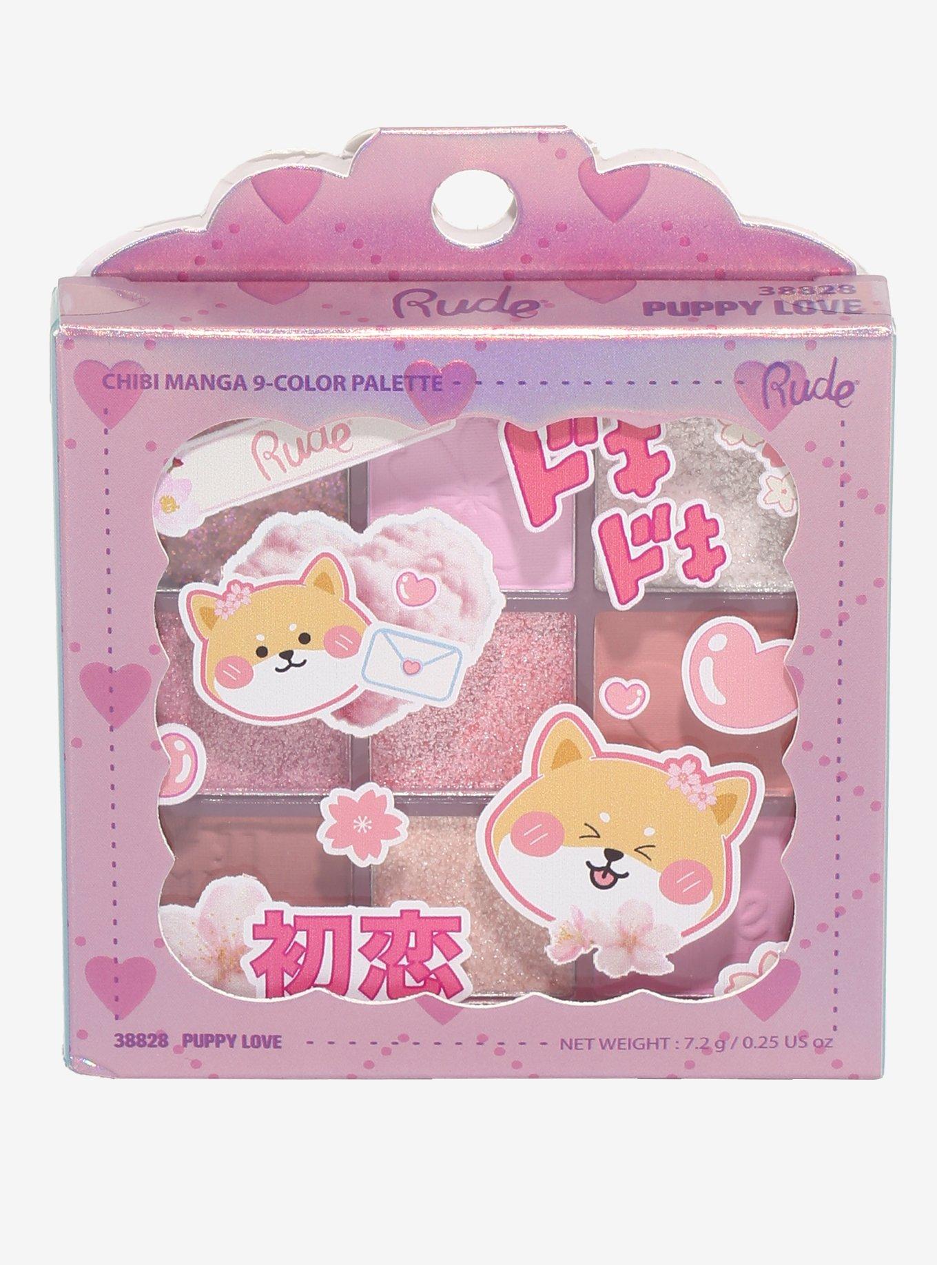 Rude Cosmetics Chibi Manga Puppy Love Eyeshadow Palette, , hi-res