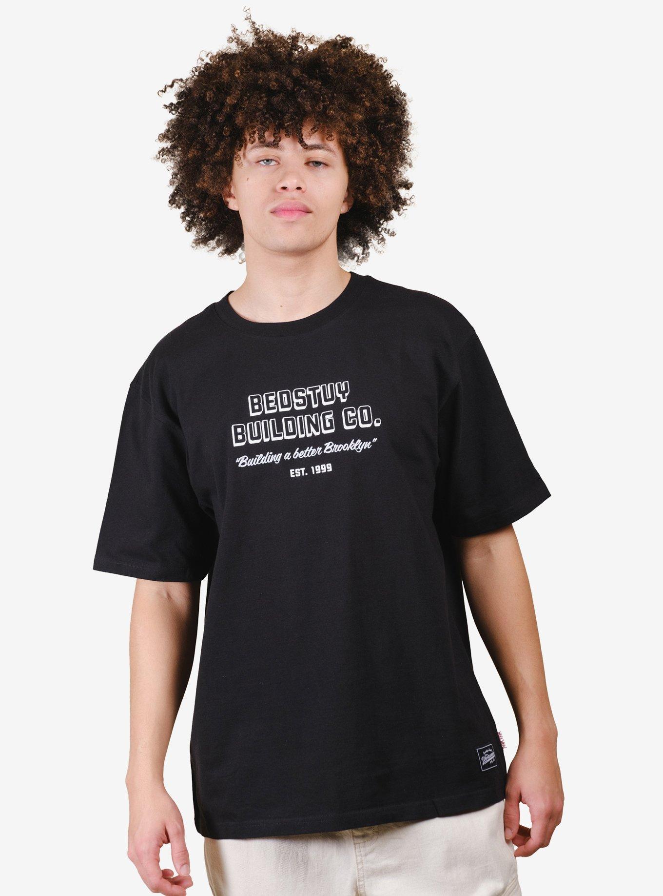 Premium Heavy Weight Bedstuy Building Tee Black, BLACK, hi-res