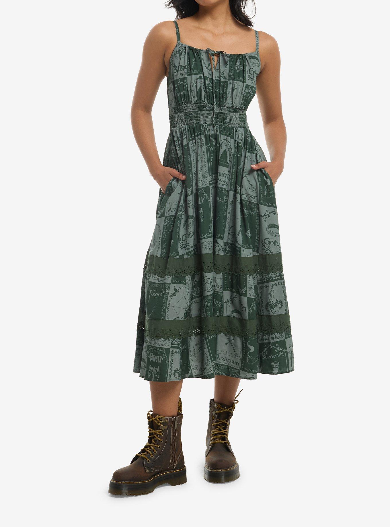 The Lord Of The Rings Patchwork Icons Midi Dress
