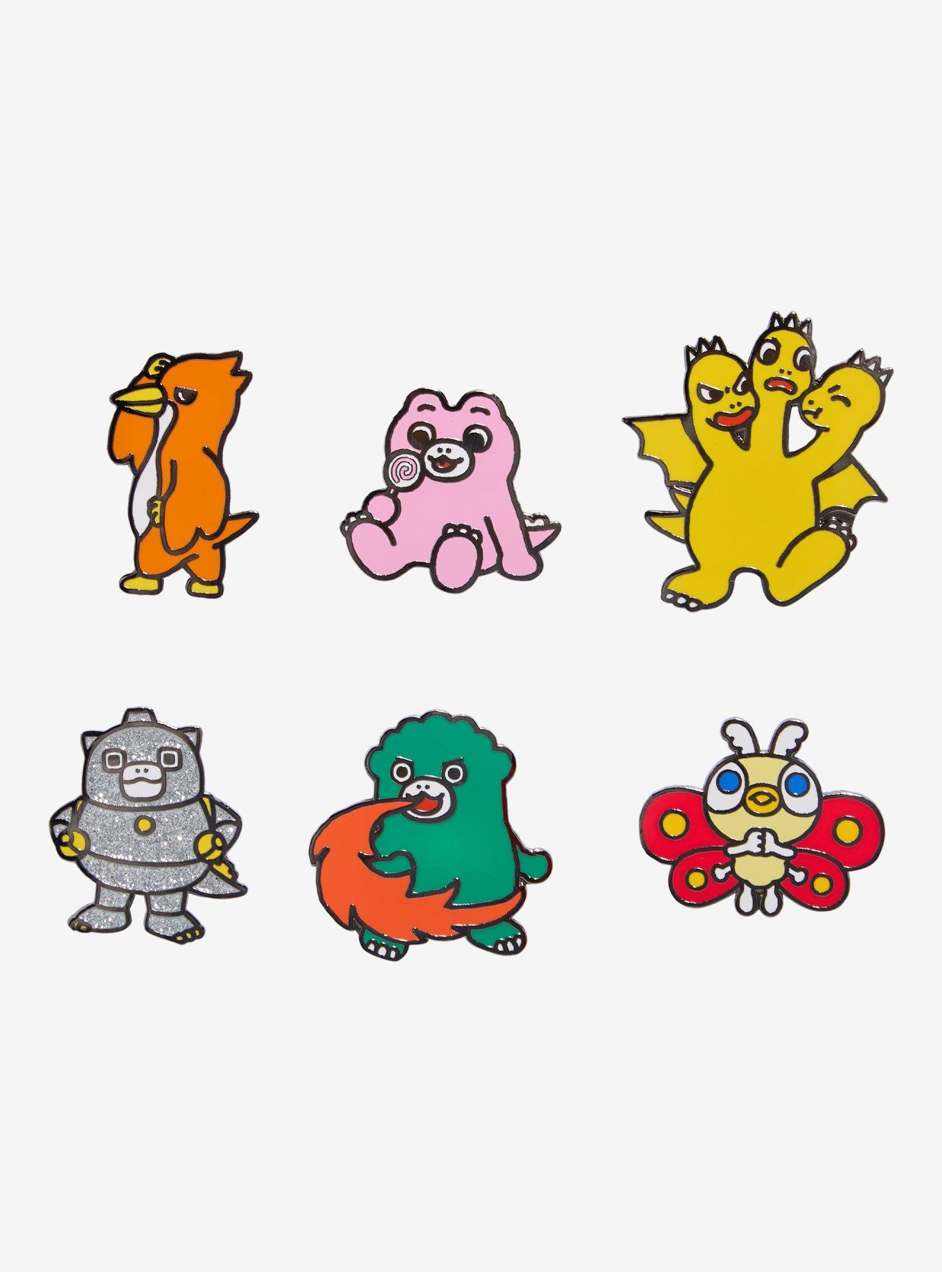 Whatever! Makes You Happy Chibi Godzilla Character Blind Box Enamel Pin, , hi-res
