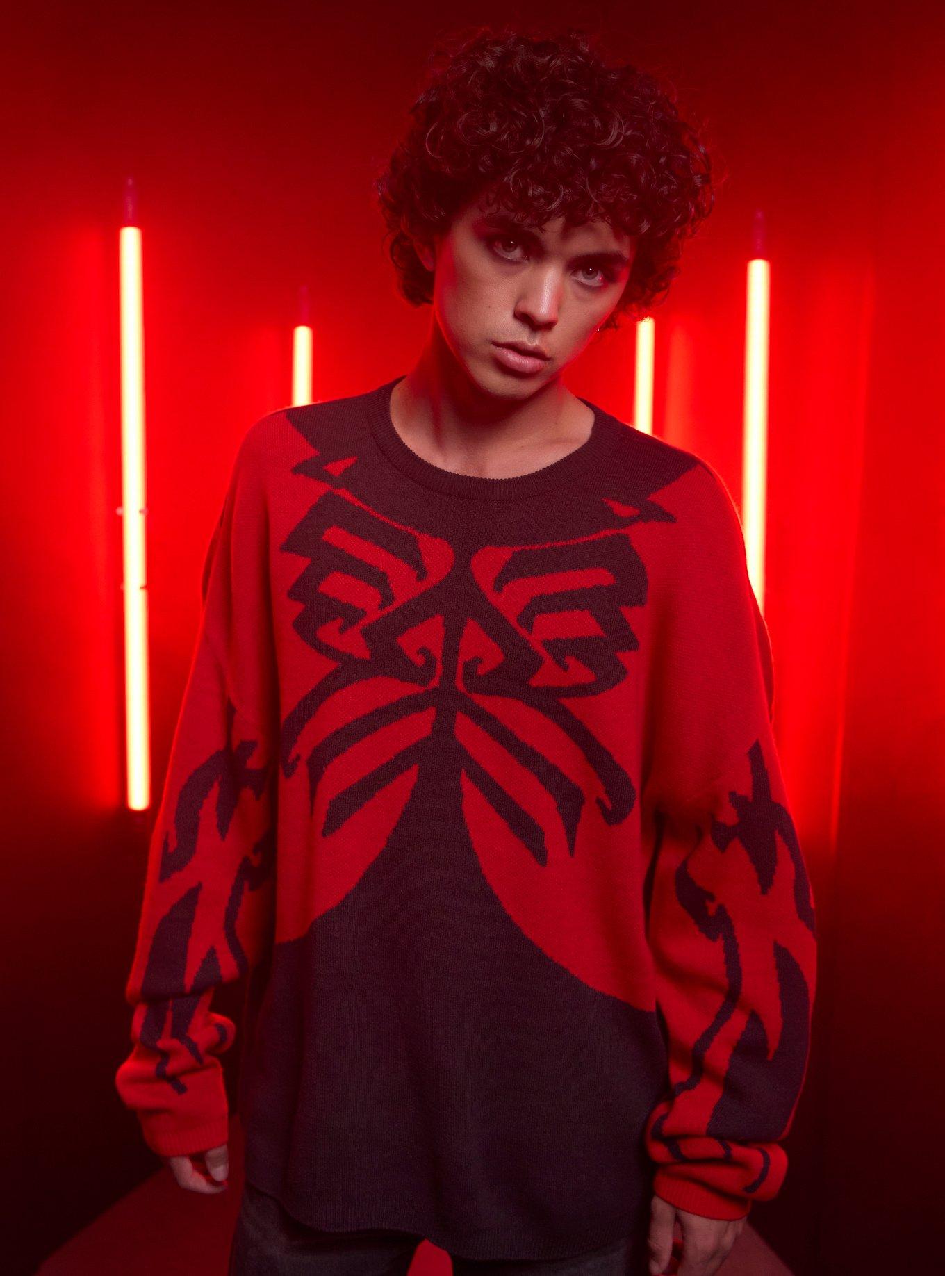 Our Universe Star Wars: Maul - Shadow Lord Tattoos Intarsia Sweater, , hi-res