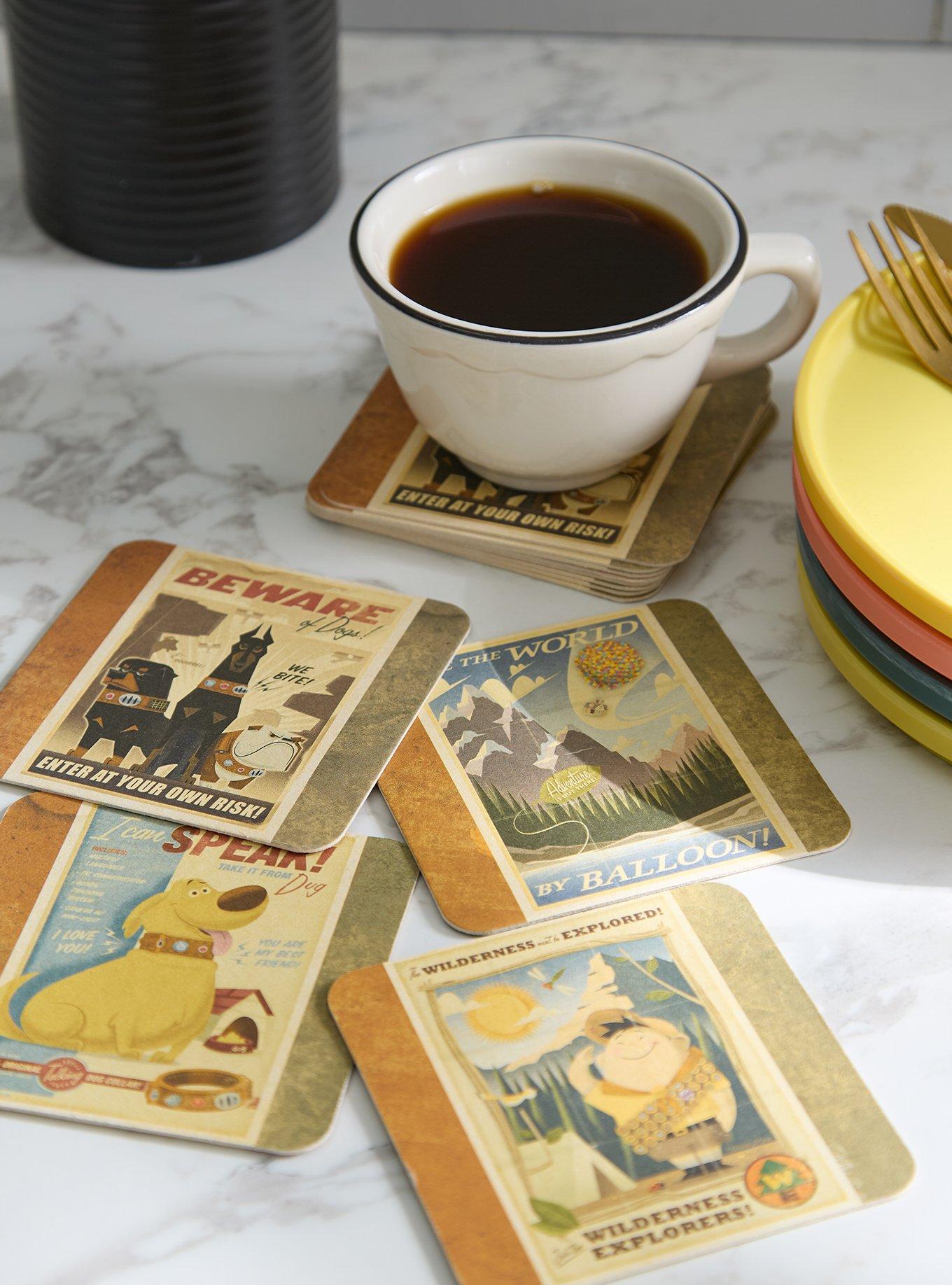 Disney Pixar Up Posters Drink Coaster Set - BoxLunch Exclusive, , hi-res