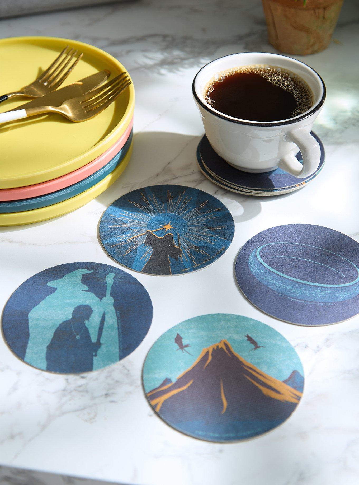 The Lord of The Rings Icons Coaster Set - BoxLunch Exclusive, , hi-res