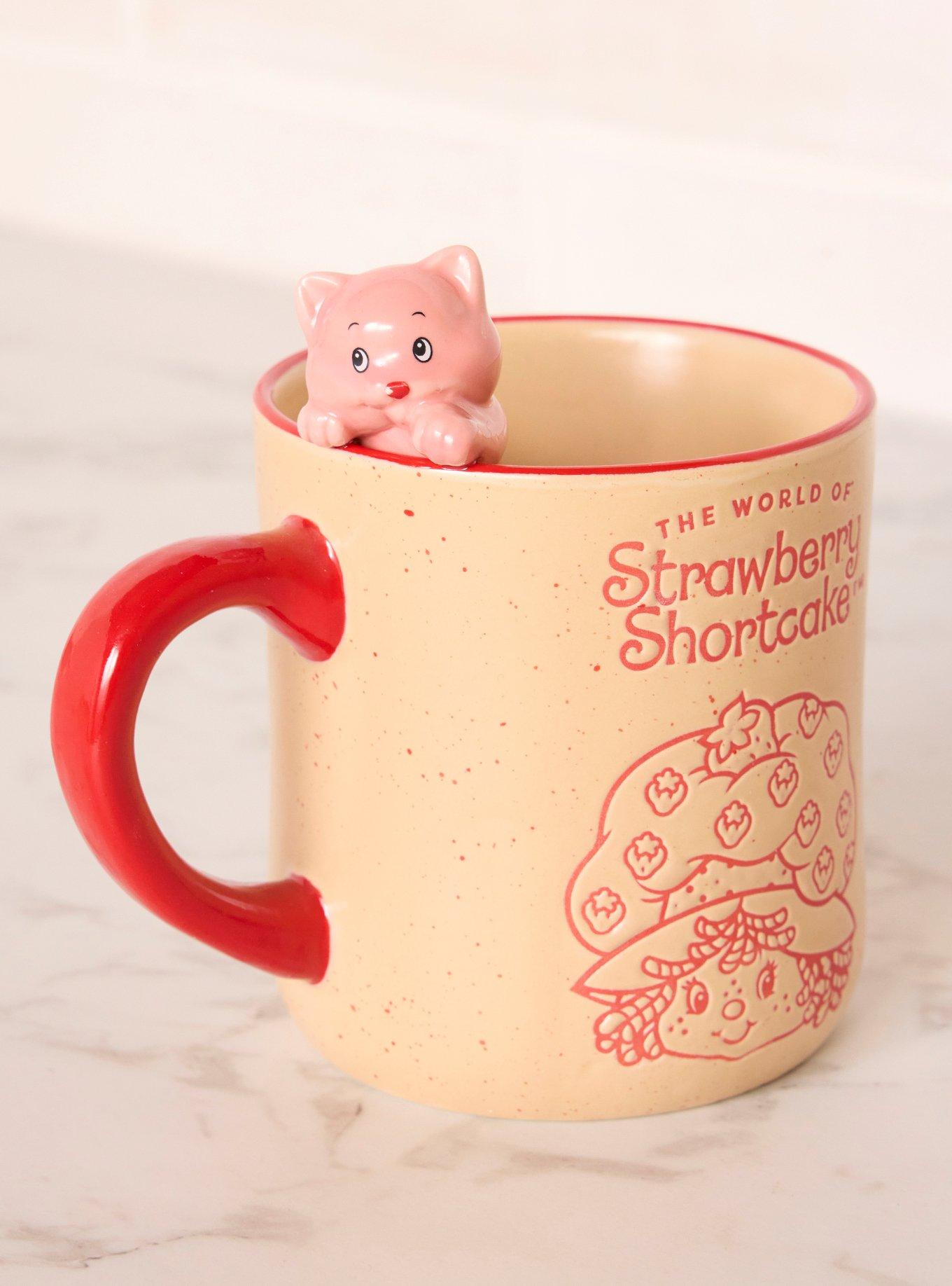 Strawberry Shortcake Custard Peeking Charm Mug - BoxLunch Exclusive, , hi-res