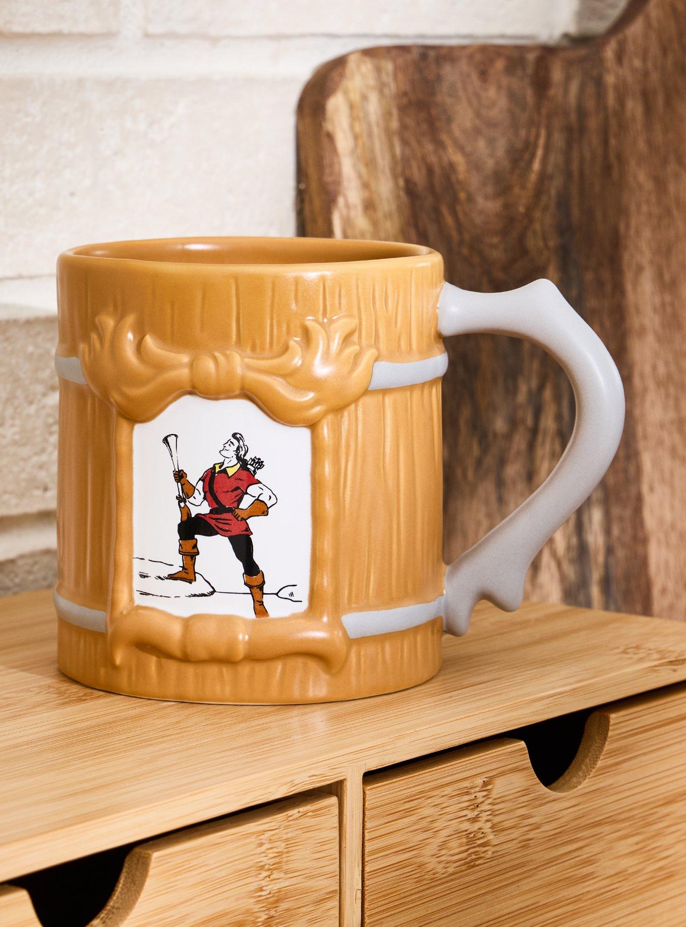 Disney Beauty and The Beast Gaston Stein Figural Mug - BoxLunch Exclusive, , hi-res