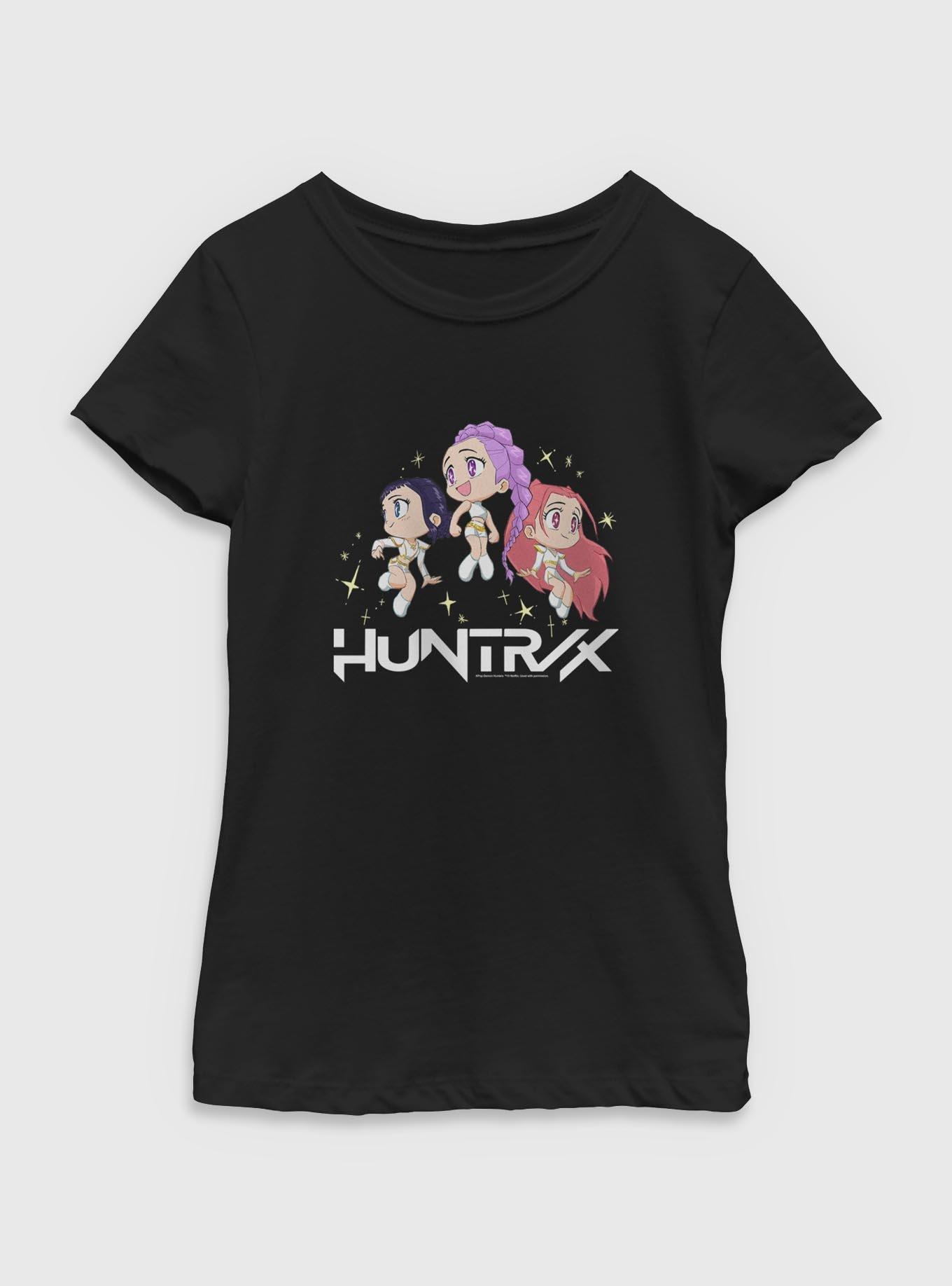 KPop Demon Hunters Chibi HUNTRX Floating In Stars Youth Girls T-Shirt