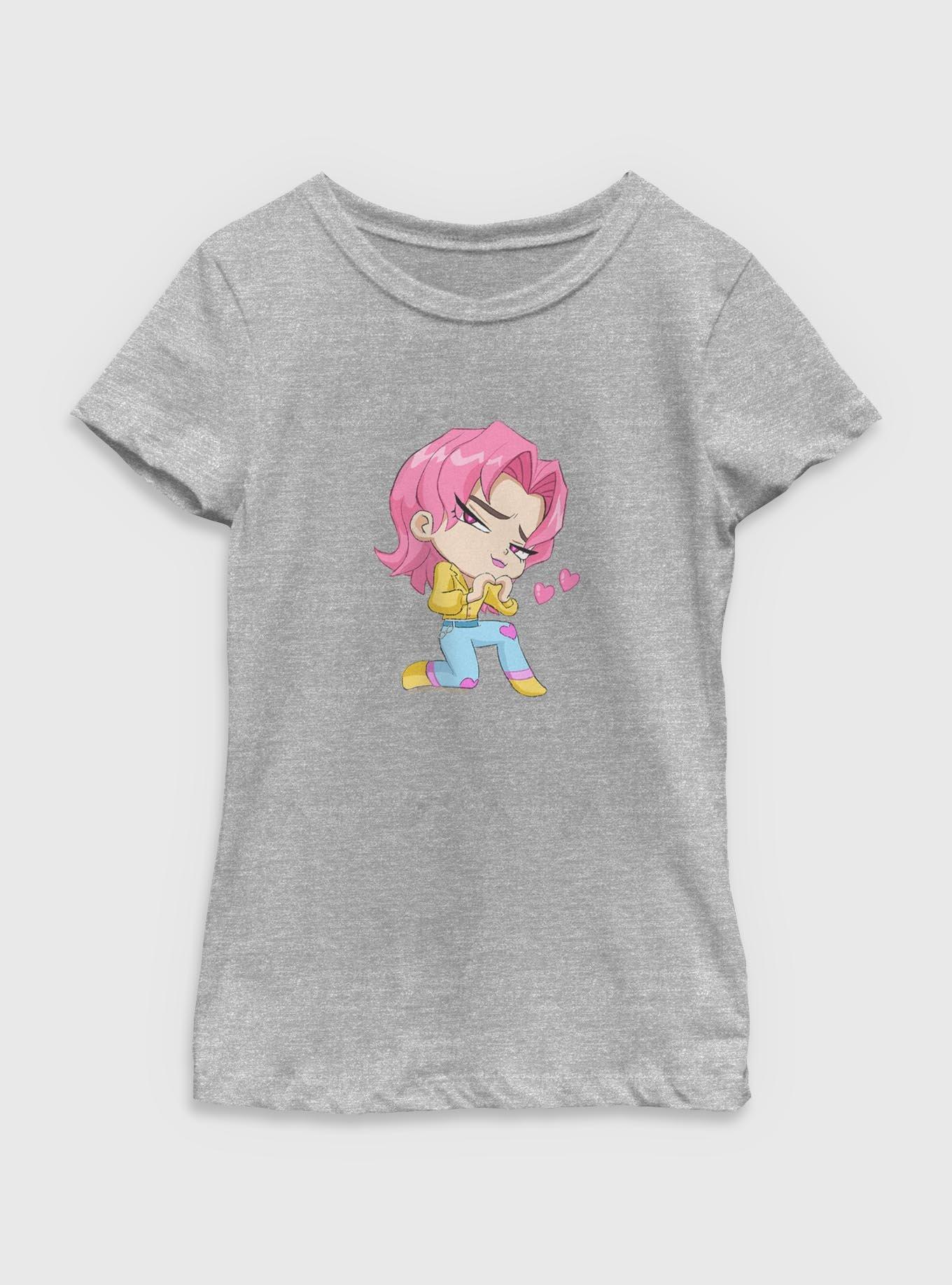 KPop Demon Hunters Chibi Romance Saja Boys Youth Girls T-Shirt
