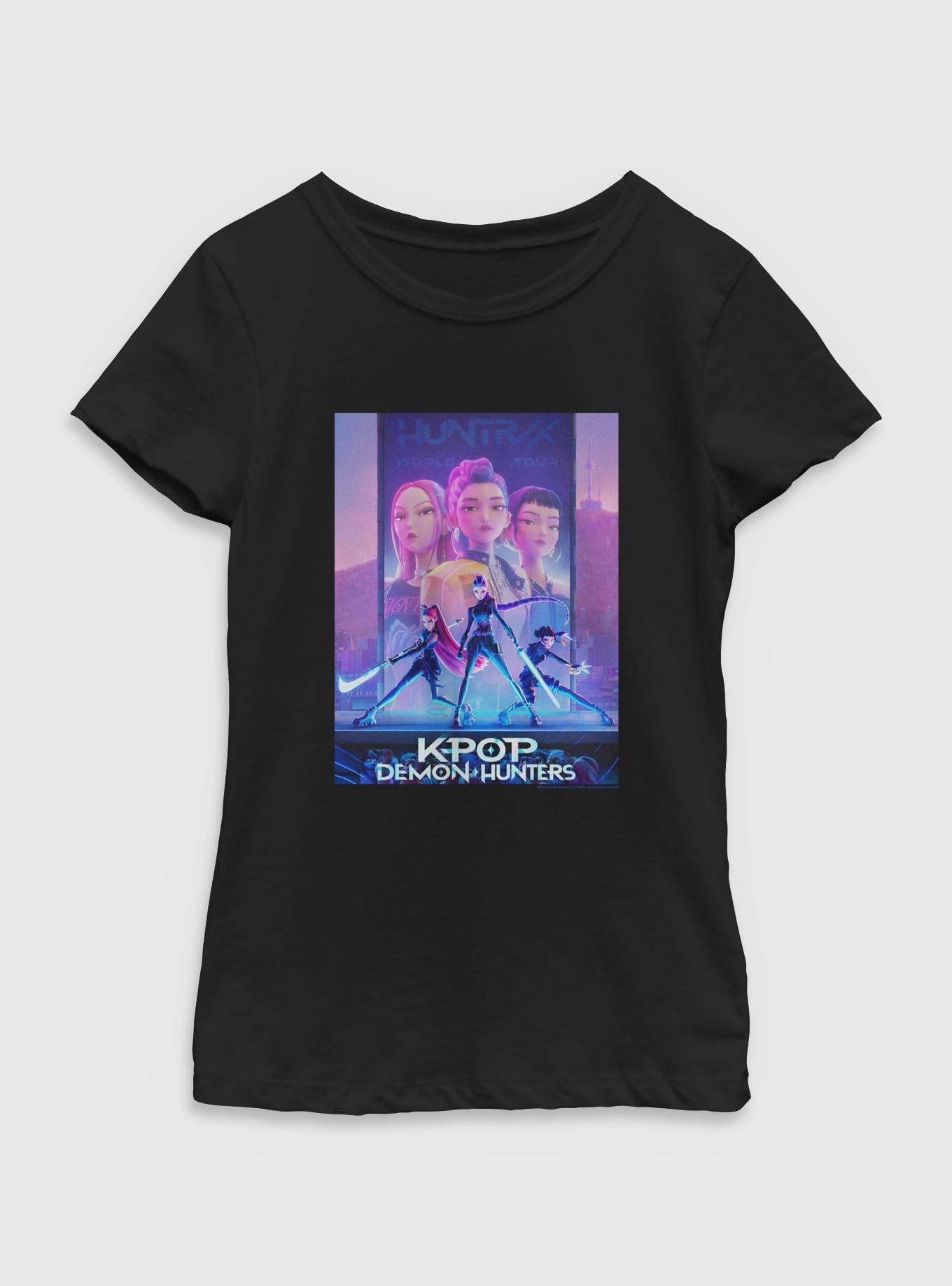 KPop Demon Hunters Poster Youth Girls T-Shirt, , hi-res