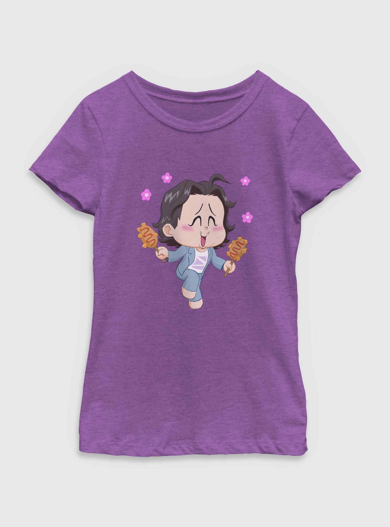 KPop Demon Hunters Chibi Bobby Youth Girls T-Shirt
