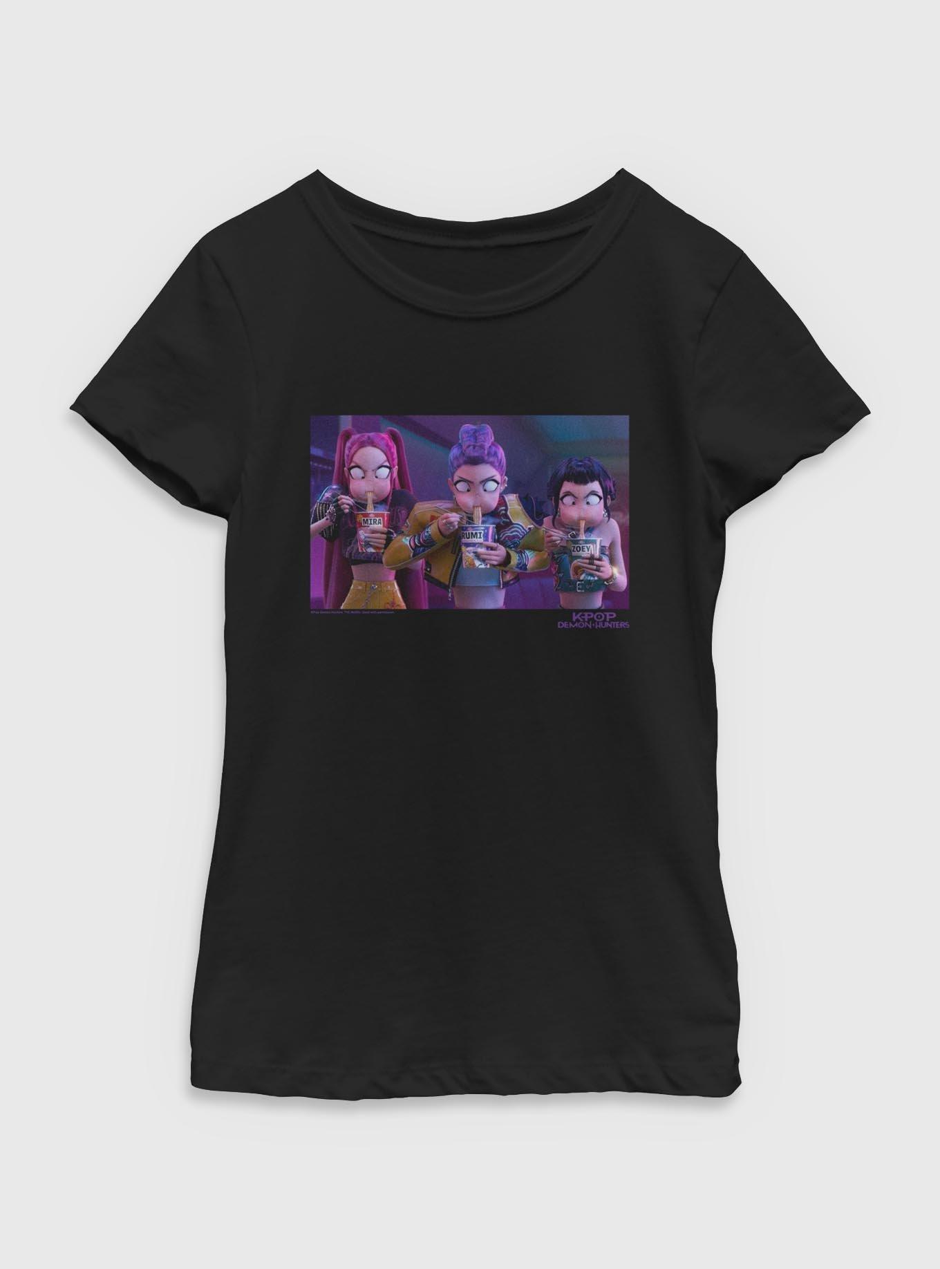 KPop Demon Hunters Huntrix Food Break  Youth Girls T-Shirt, , hi-res