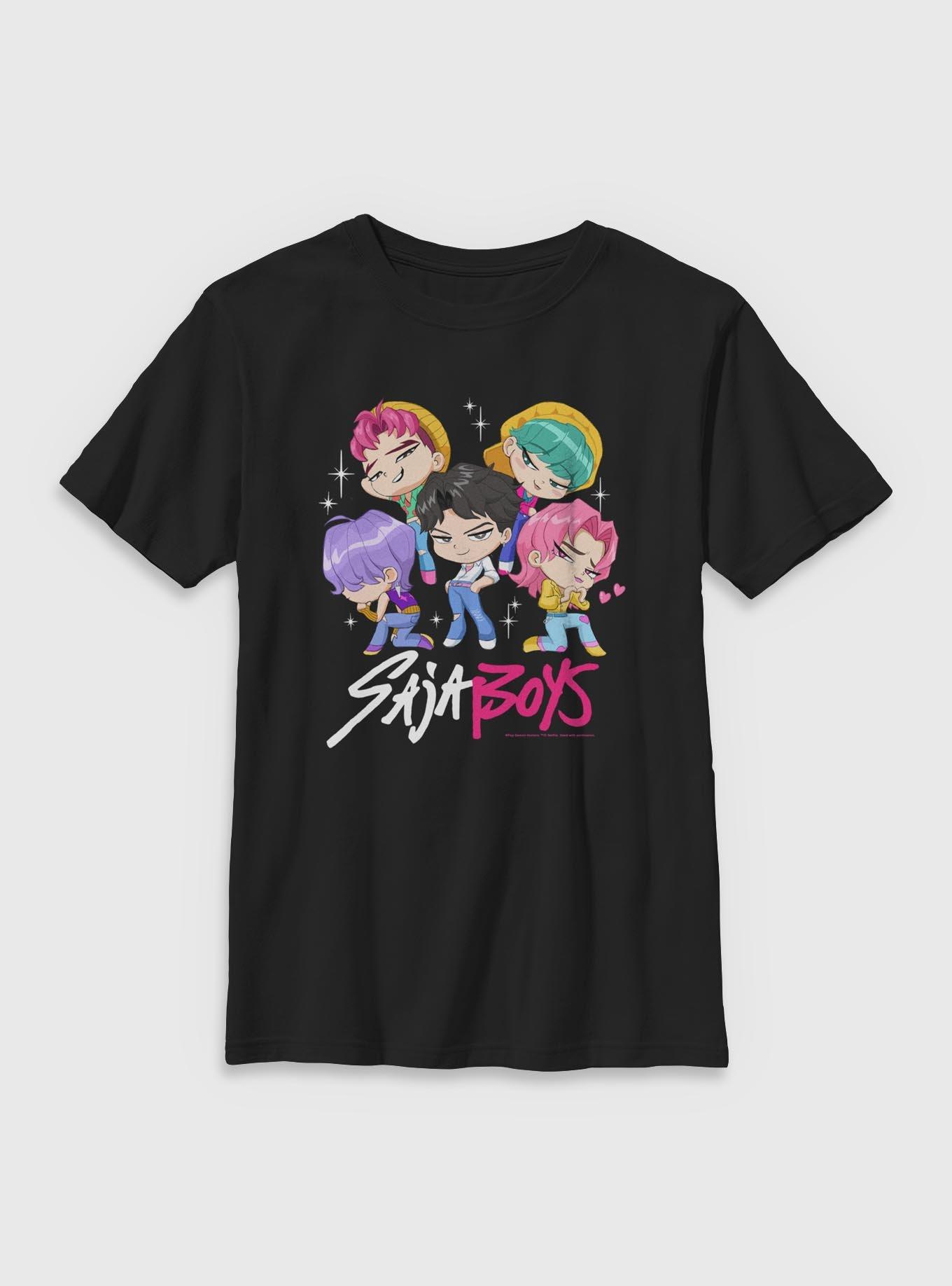 KPop Demon Hunters Chibi Saja Boys Group Youth T-Shirt, , hi-res