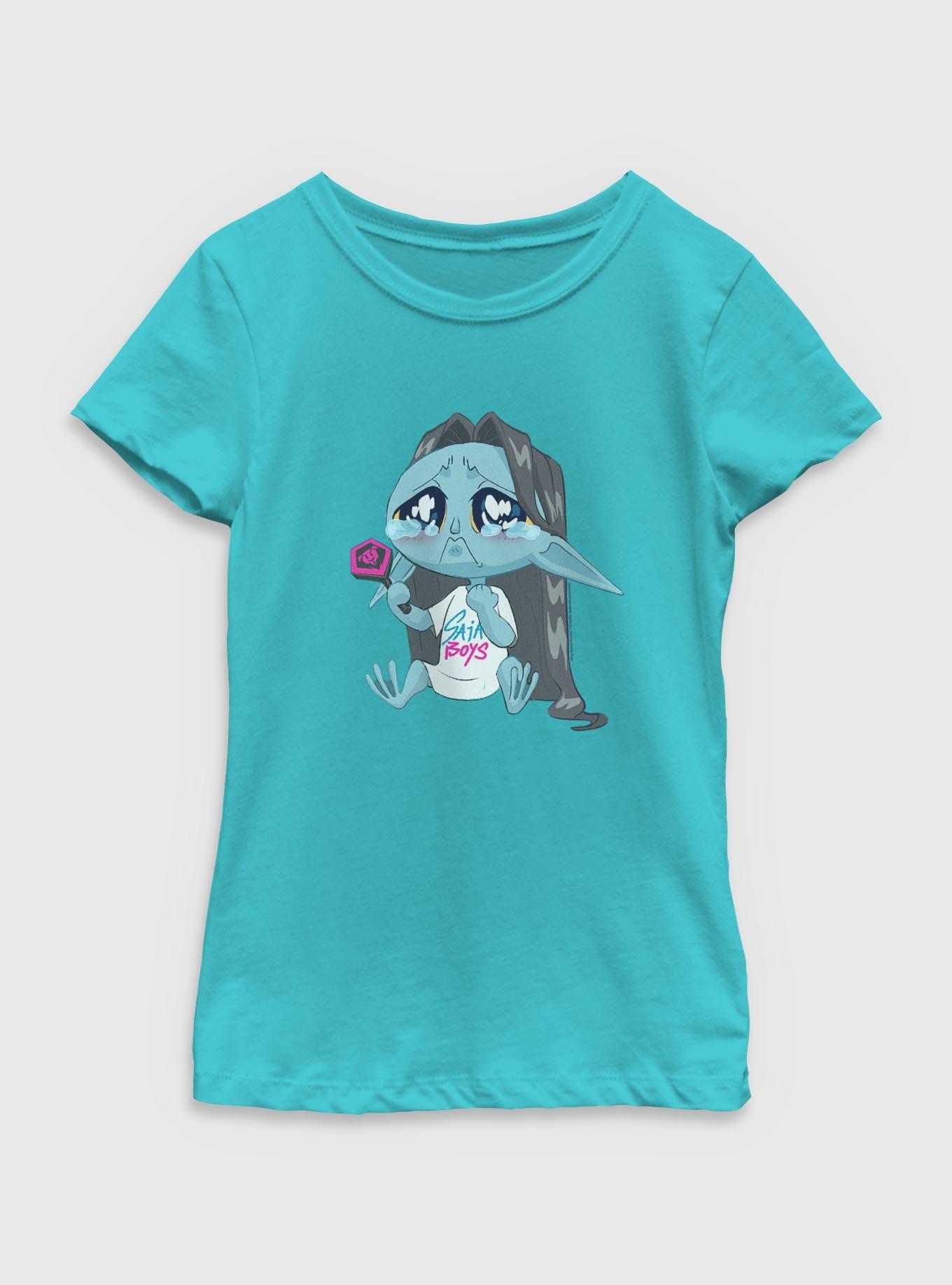 KPop Demon Hunters Chibi Demon Fan Saja Boys Youth Girls T-Shirt, , hi-res