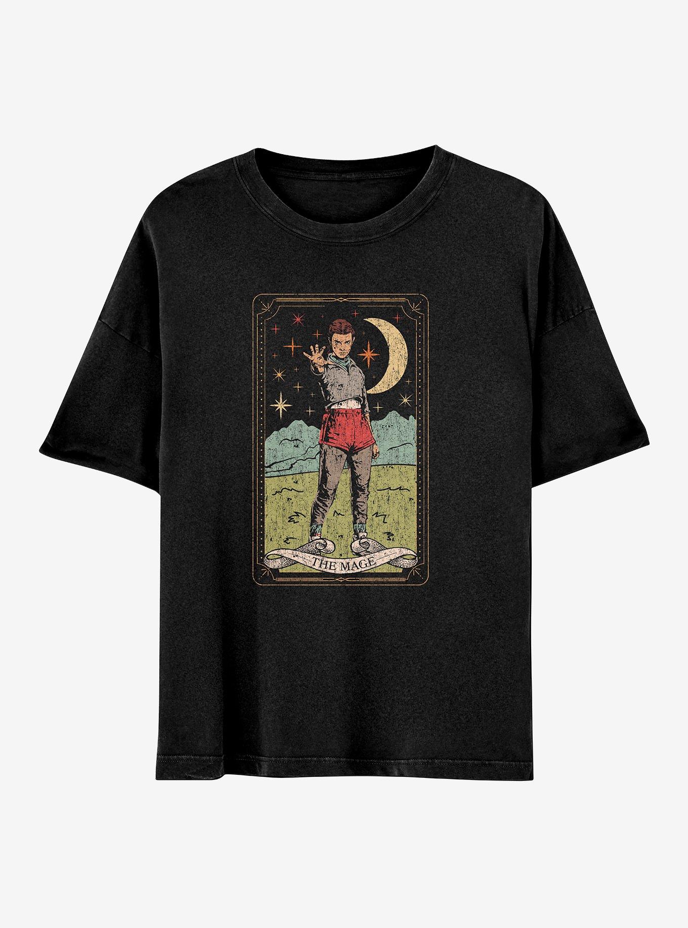Stranger Things Eleven The Mage Tarot Card T-Shirt, , hi-res