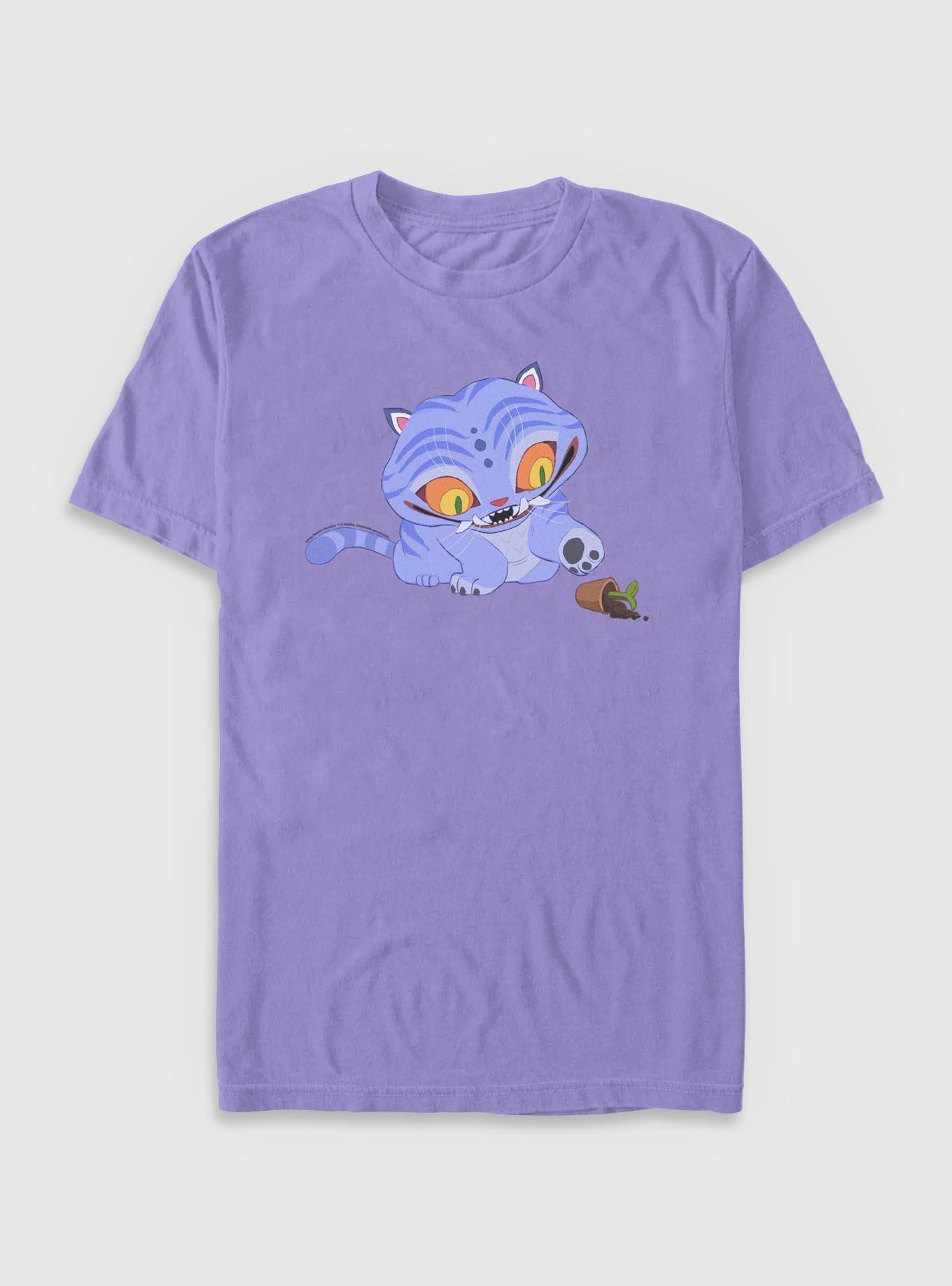 KPop Demon Hunters Chibi Derpy Tiger And Plant Garment Dye T-Shirt, , hi-res