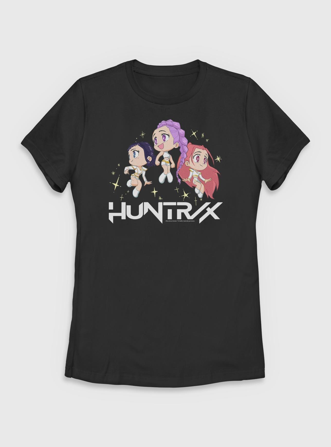 KPop Demon Hunters Chibi HUNTR/X Floating In Stars Womens T-Shirt, , hi-res
