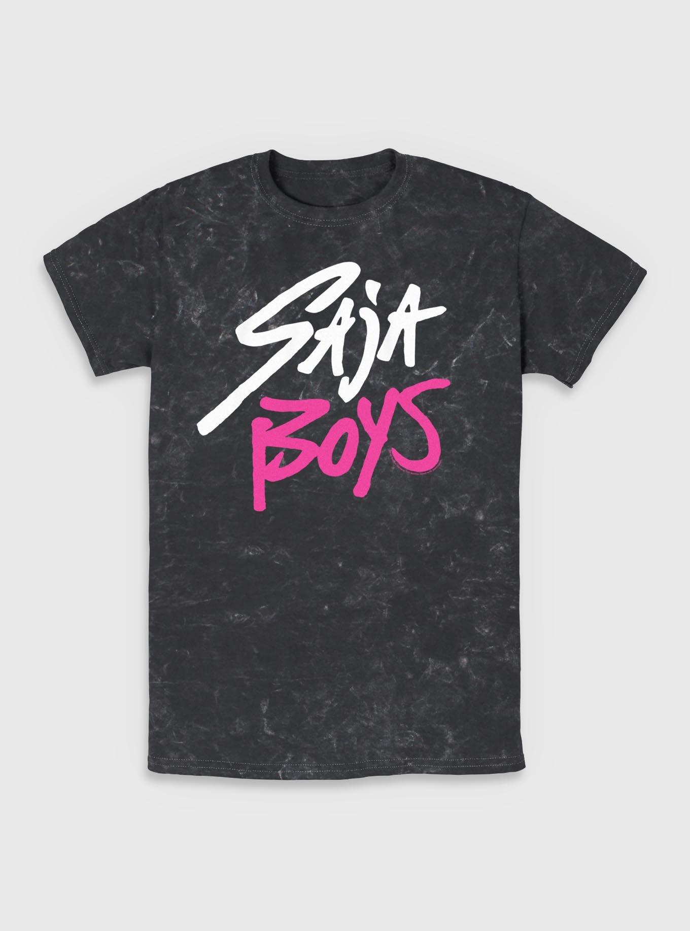 KPop Demon Hunters Saja Boys Logo Mineral Wash T-Shirt, , hi-res