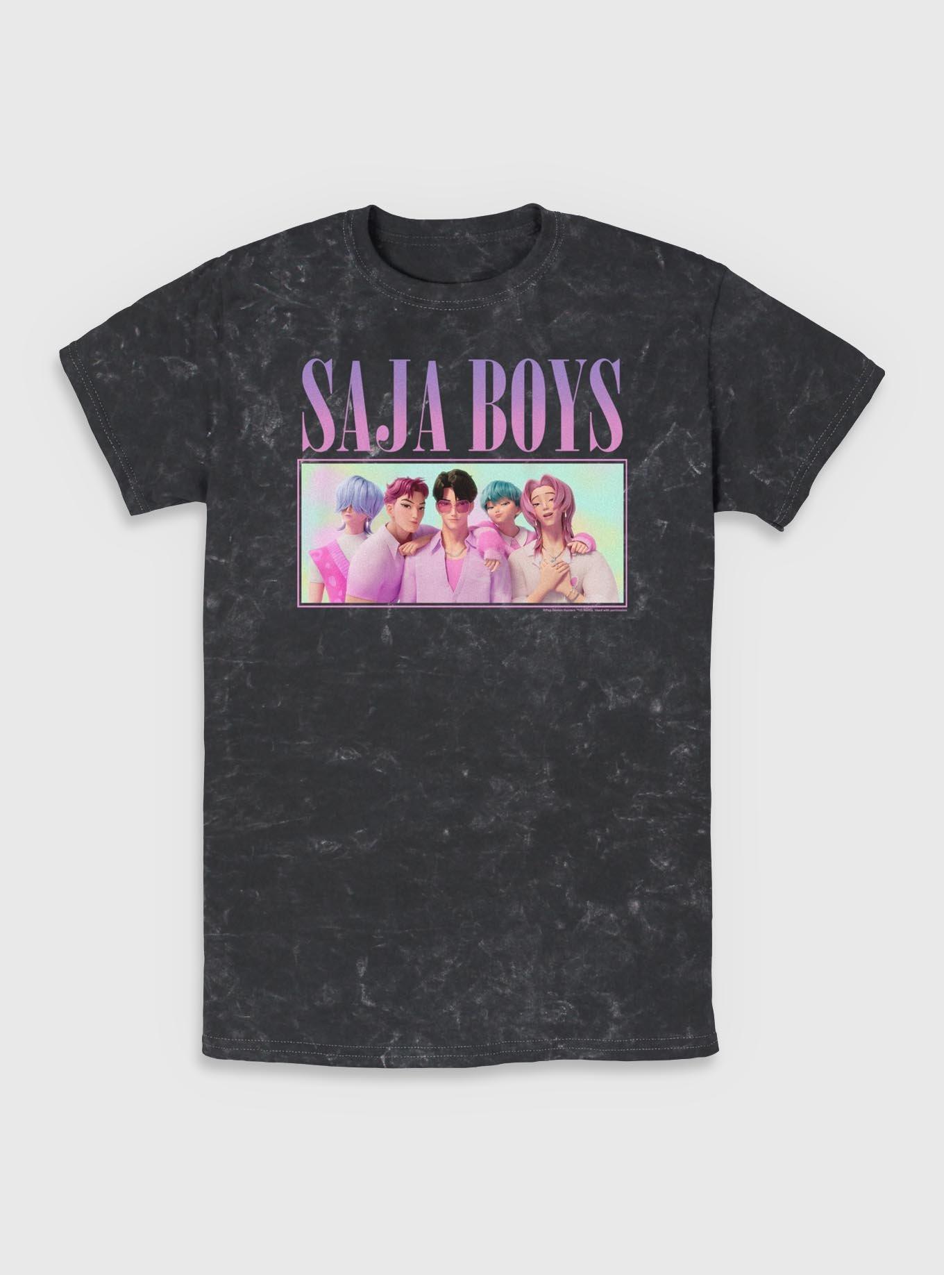 KPop Demon Hunters Saja Boys Group Mineral Wash T-Shirt, , hi-res